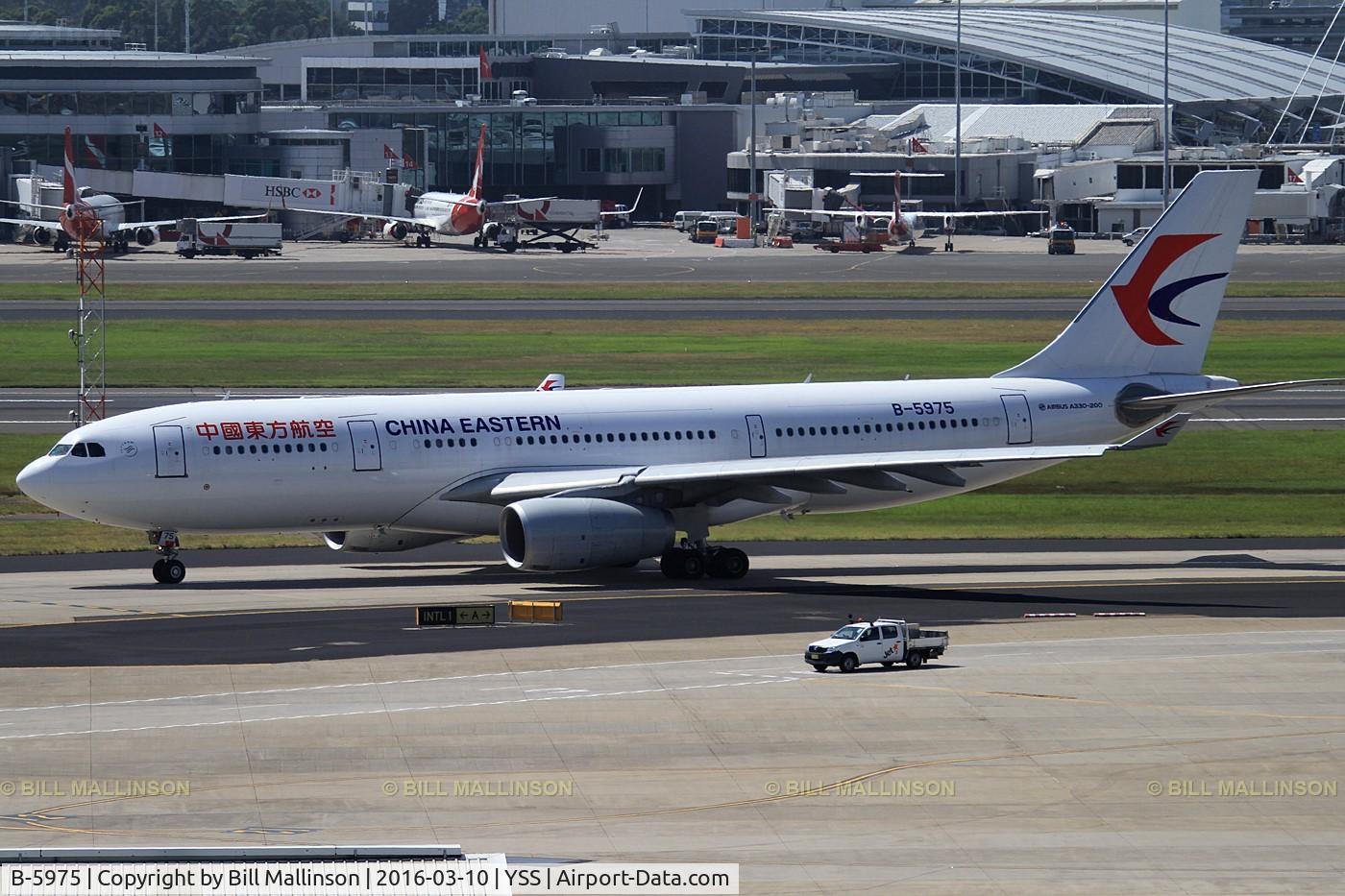 B-5975, 2015 Airbus A330-243 C/N 1639, readying for 16R