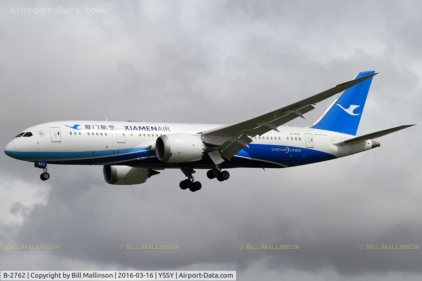 B-2762, 2015 Boeing 787-8 Dreamliner Dreamliner C/N 41542, finals to 16R
