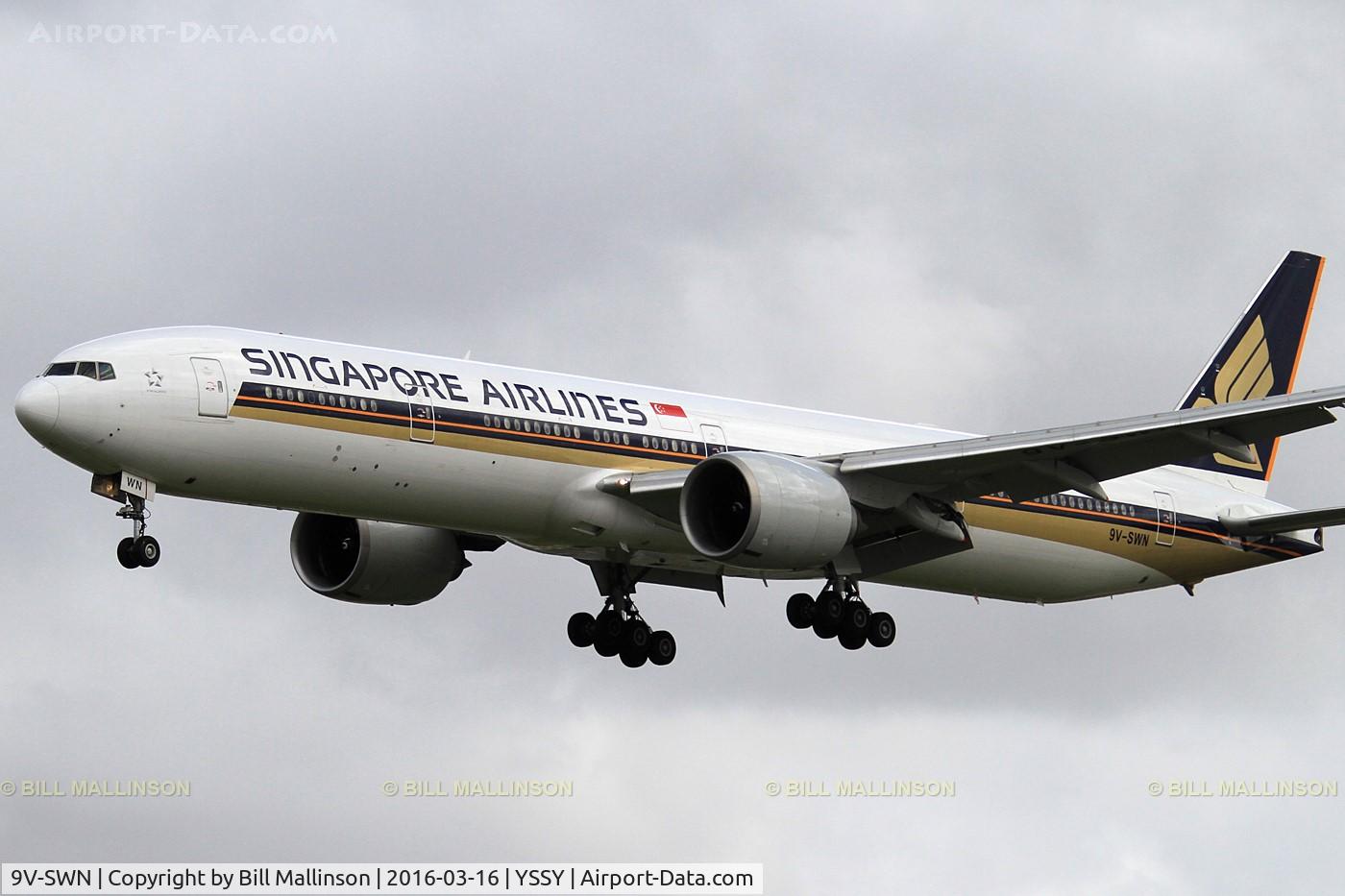 9V-SWN, 2008 Boeing 777-312/ER C/N 34579, finals to 16R