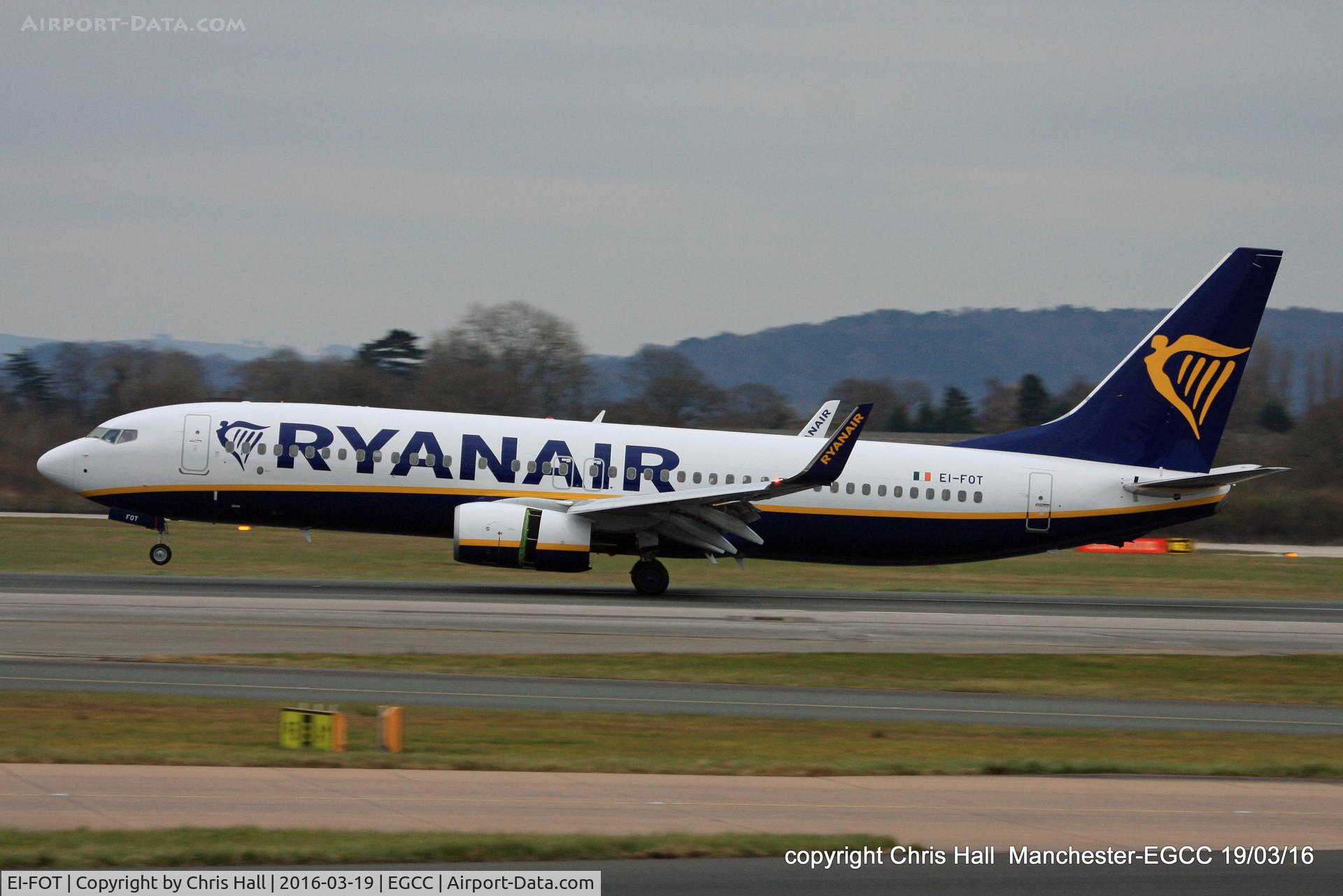 EI-FOT, 2016 Boeing 737-8AS C/N 44730, Ryanair