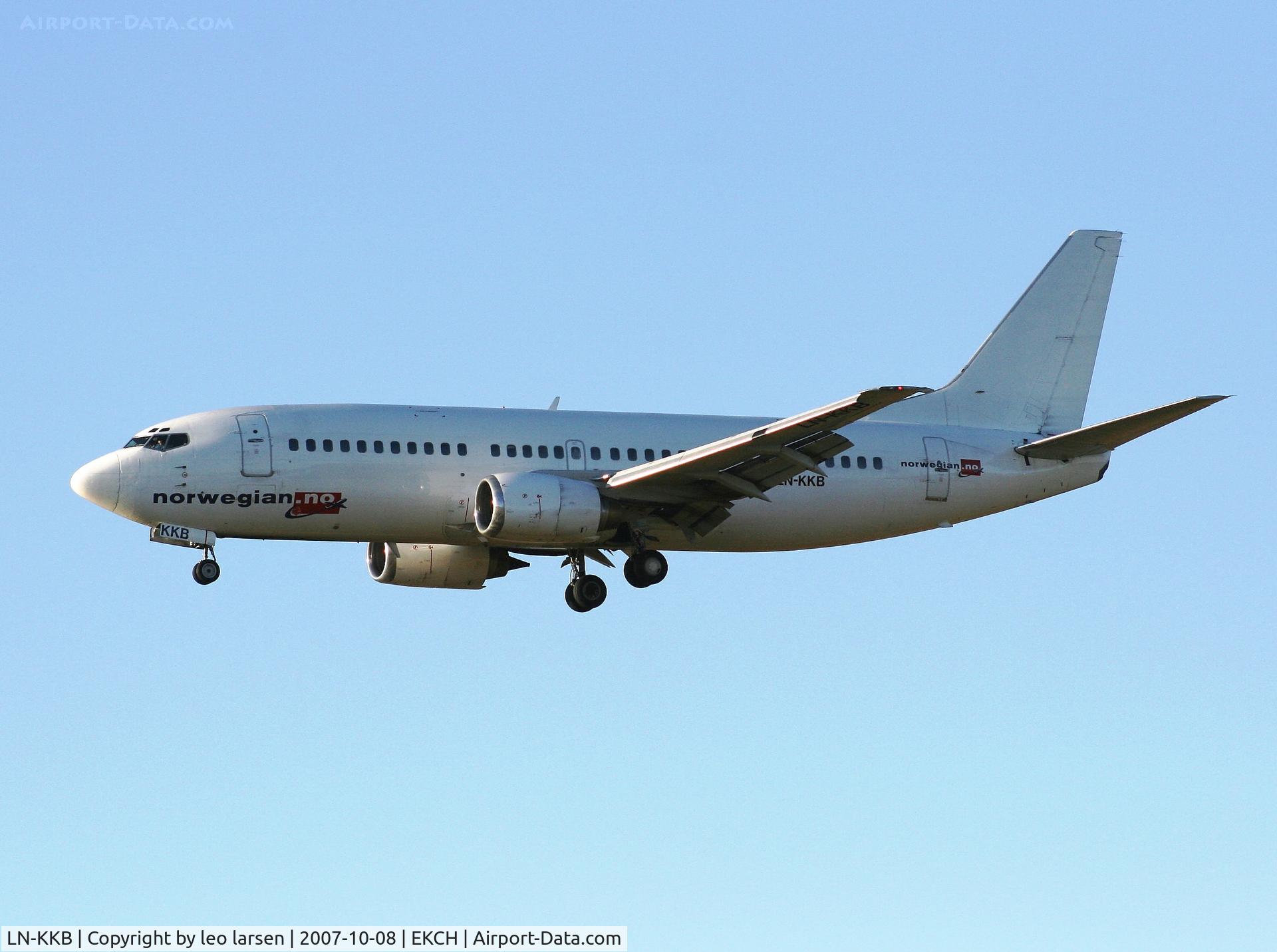 LN-KKB, 1995 Boeing 737-33A C/N 27457, Copenhagen 8.10.07