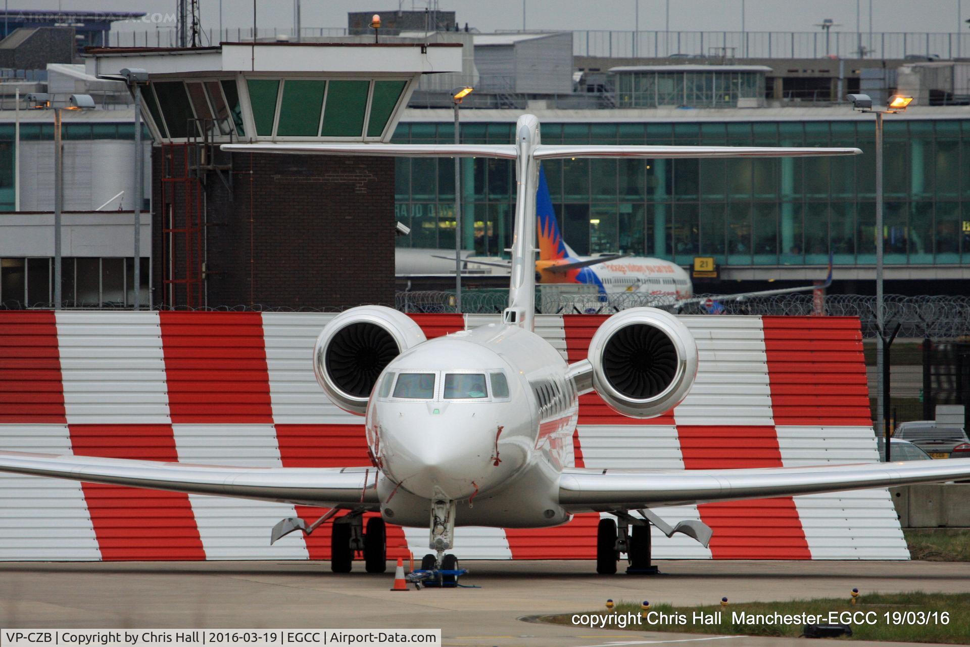 VP-CZB, 2015 Gulfstream Aerospace G650 (G-VI) C/N 6129, on the Signature apron