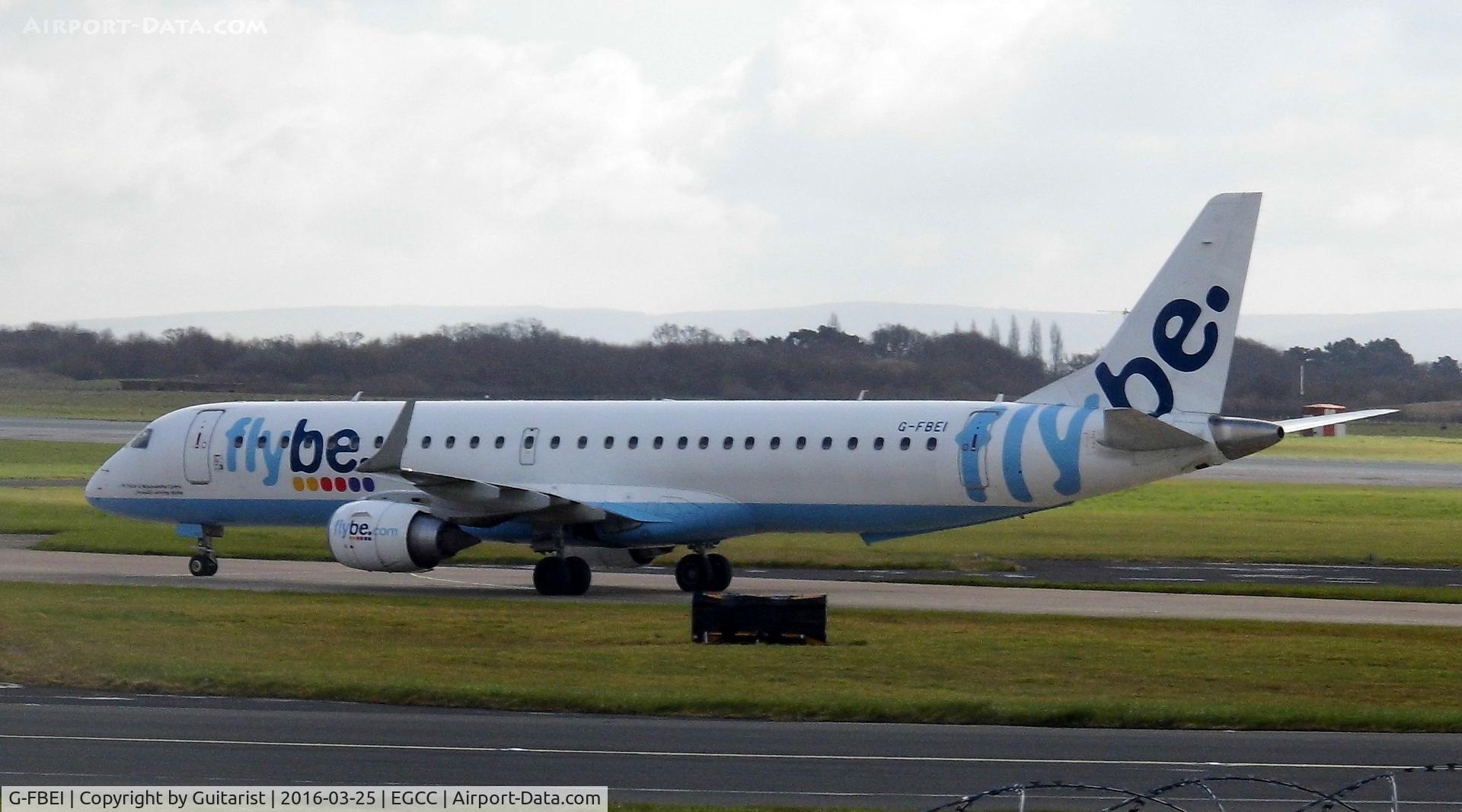 G-FBEI, 2007 Embraer 195LR (ERJ-190-200LR) C/N 19000143, At Manchester