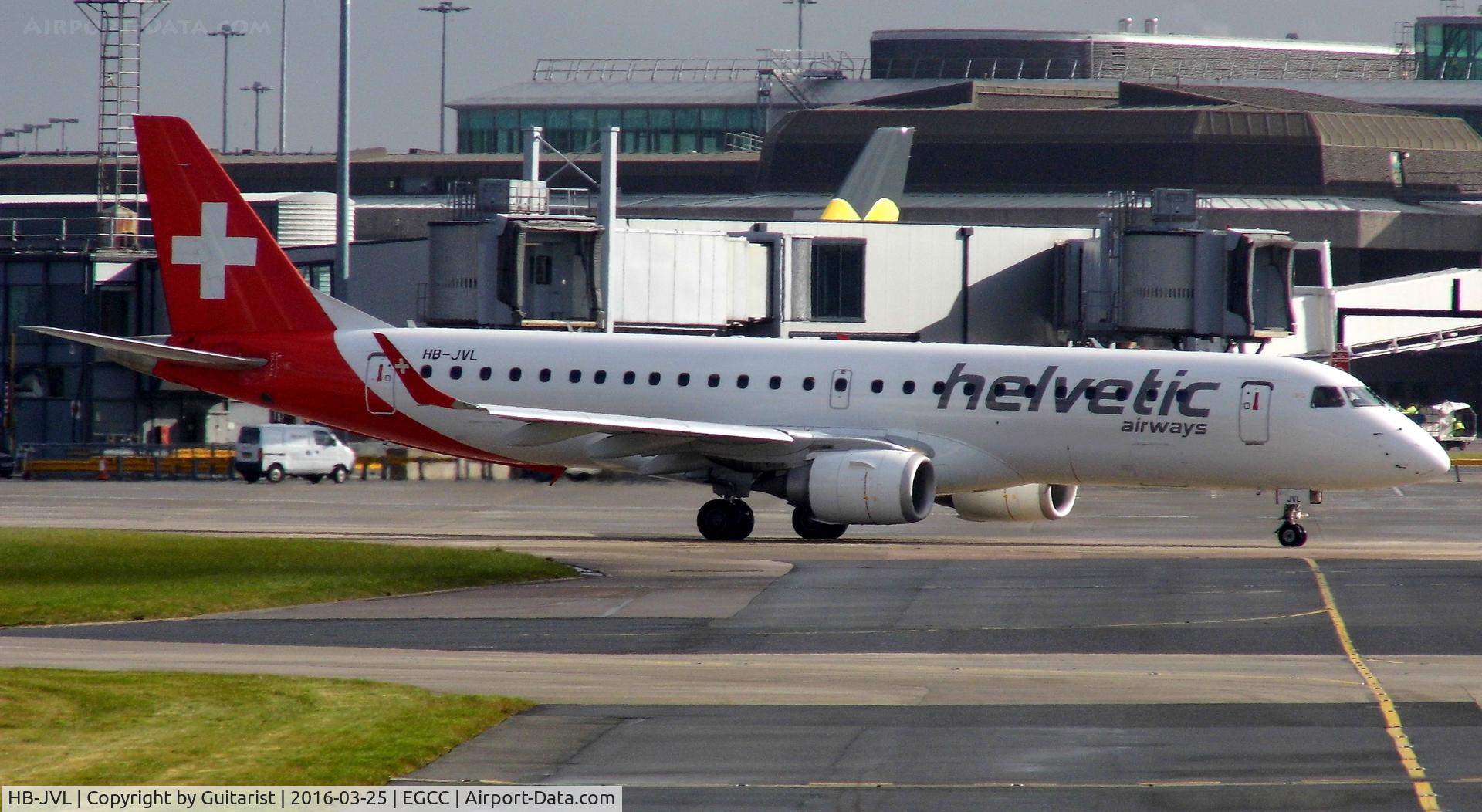 HB-JVL, 2010 Embraer E190 (ERJ-190-100) C/N 19000354, At Manchester