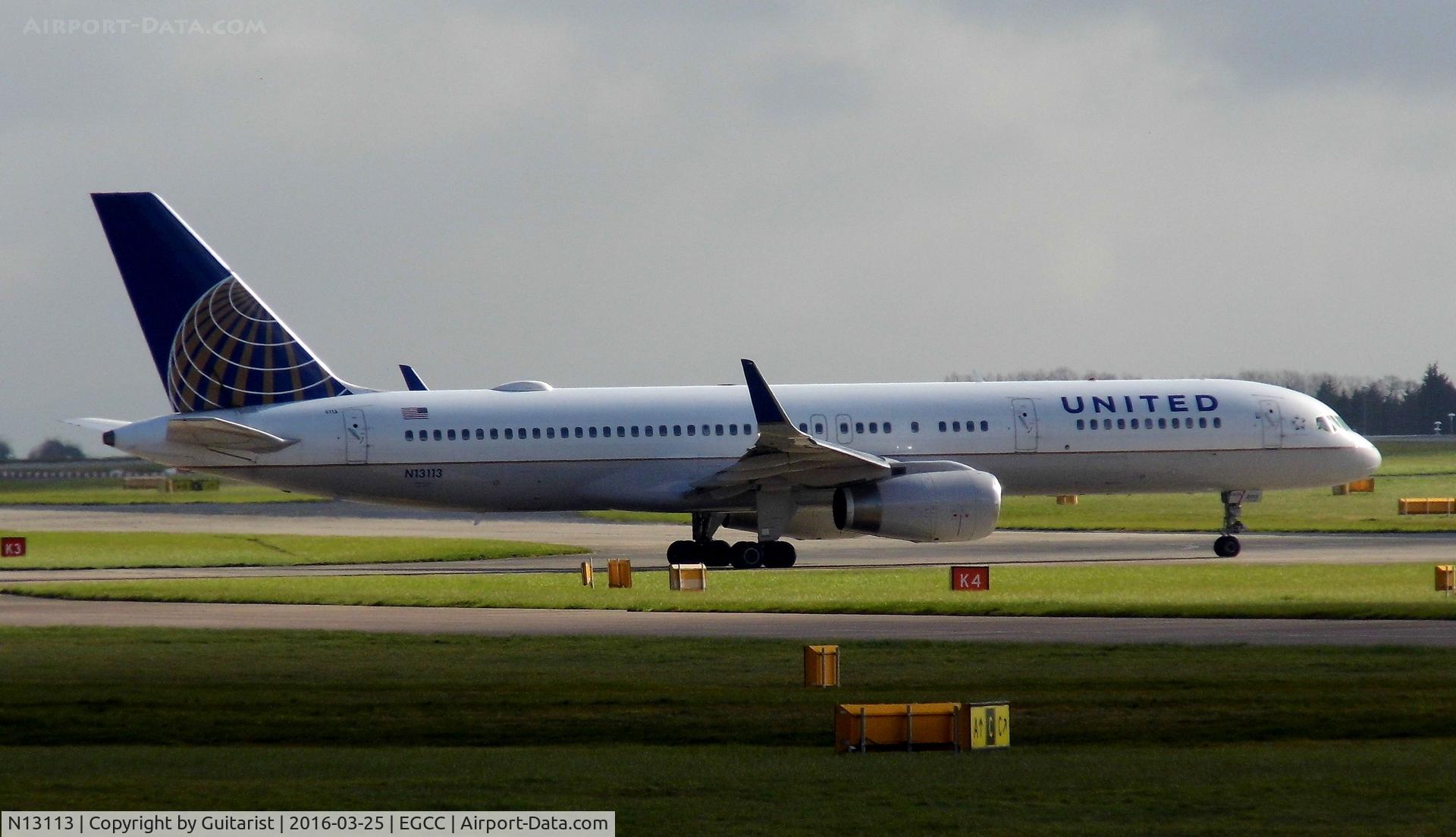 N13113, 1995 Boeing 757-224 C/N 27555, At Manchester