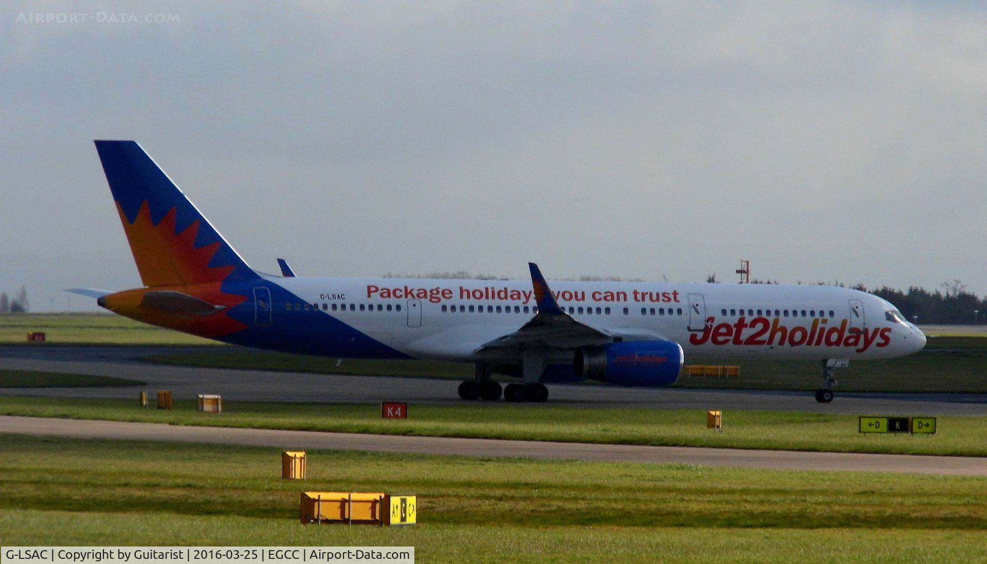 G-LSAC, 1992 Boeing 757-23A C/N 25488, At Manchester