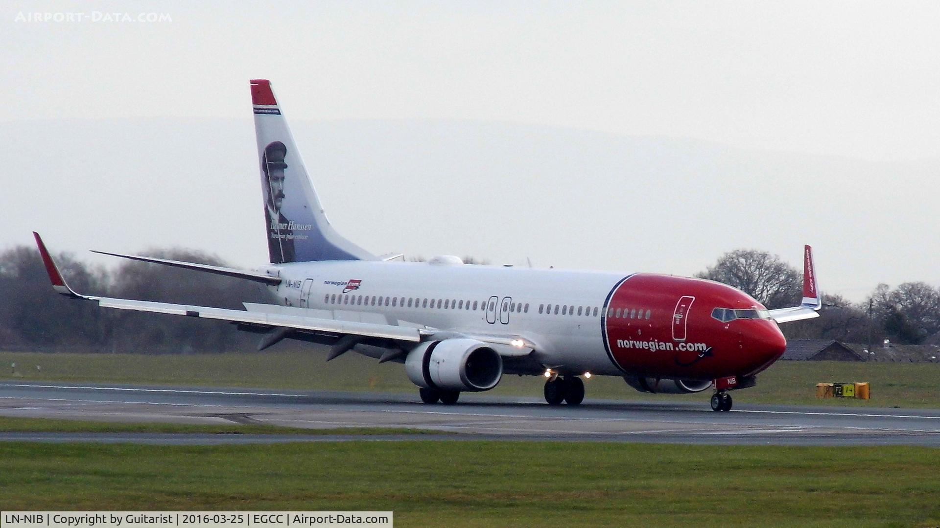 LN-NIB, 2011 Boeing 737-86J C/N 36879, At Manchester