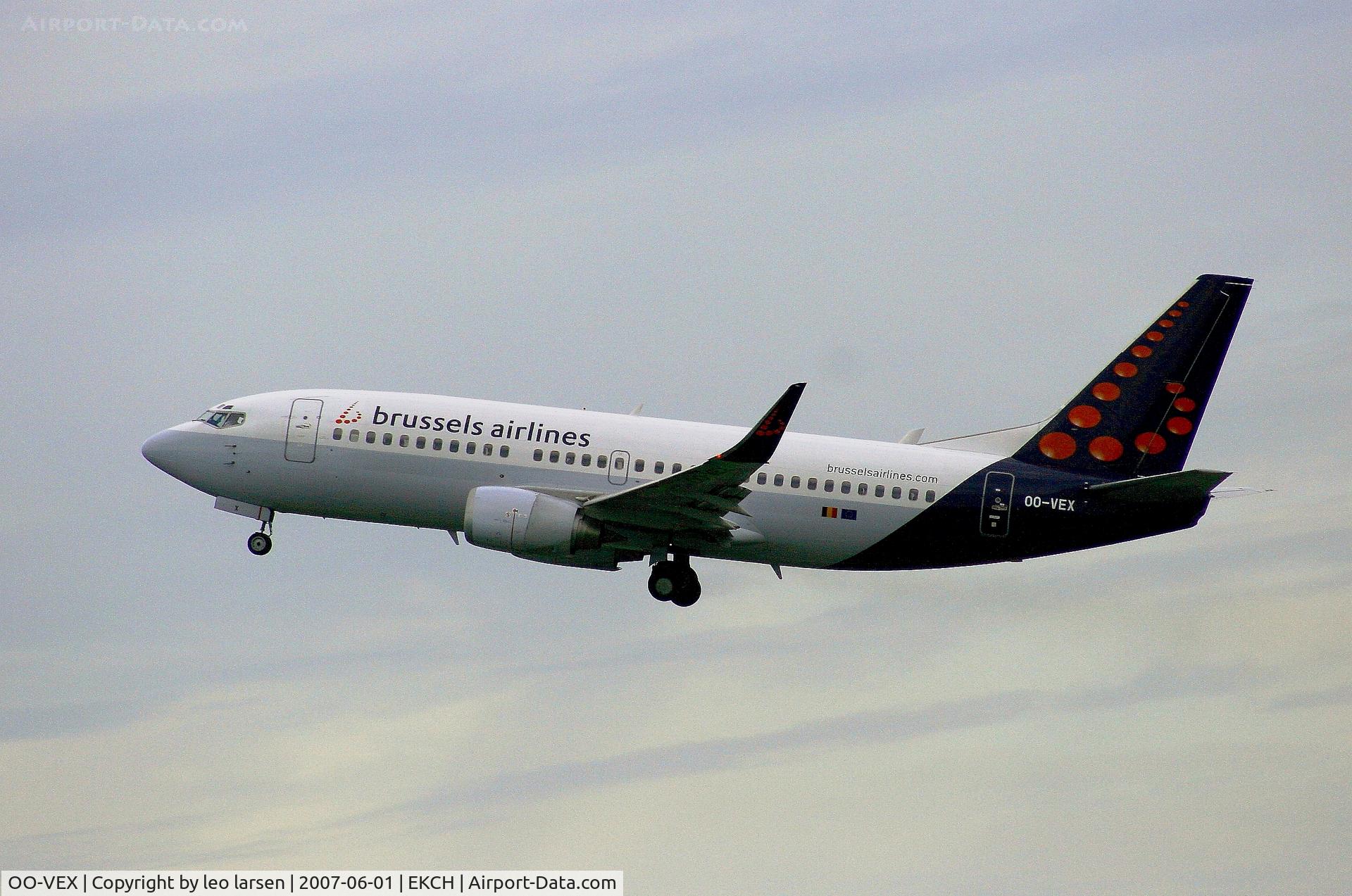 OO-VEX, 1997 Boeing 737-36N C/N 28670, Copenhagen 1.6.07