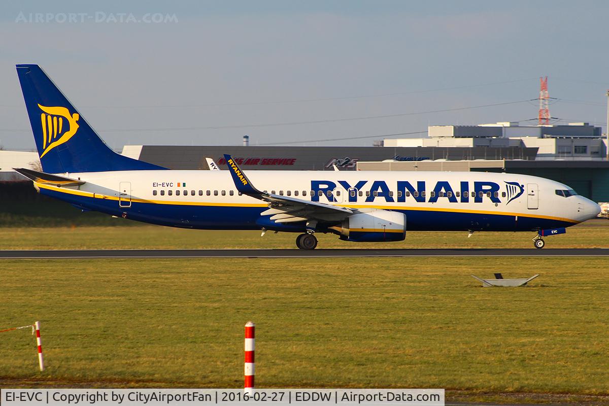 EI-EVC, 2012 Boeing 737-8AS C/N 40286, Ryanair (RYR/FR)