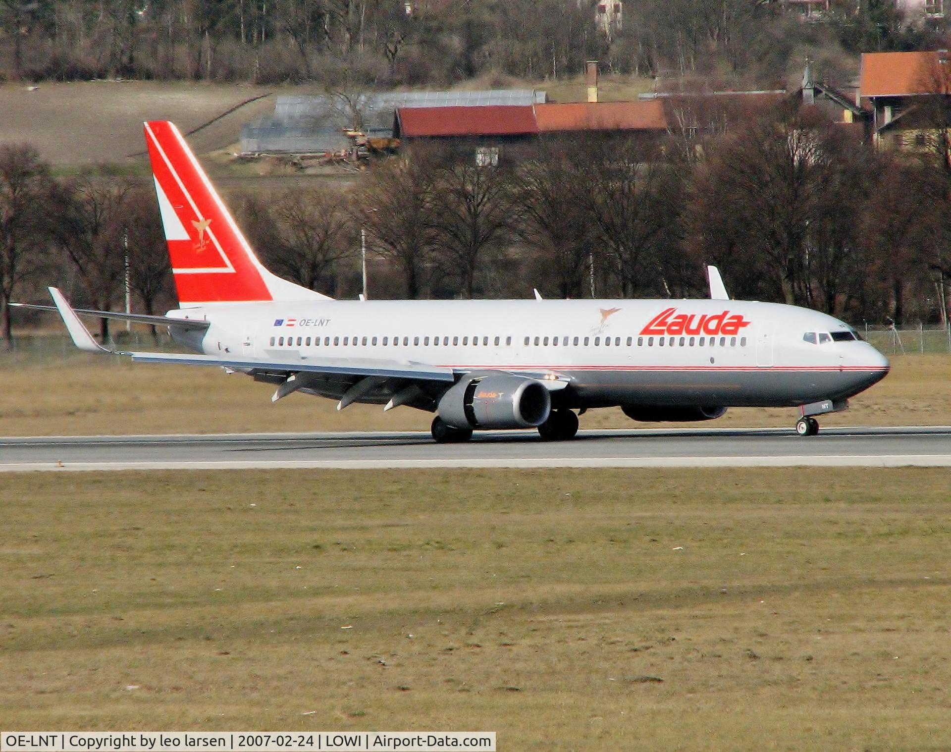OE-LNT, 2006 Boeing 737-8Z9 C/N 33834, Innsbruck 24.2.07