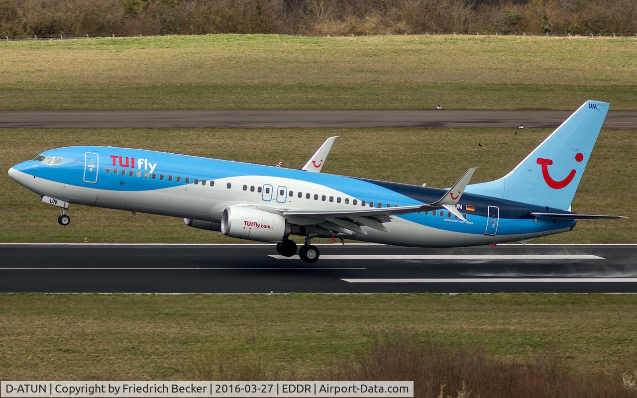 D-ATUN, 2015 Boeing 737-8K5 C/N 41660, departure to Las Palmas via RW27