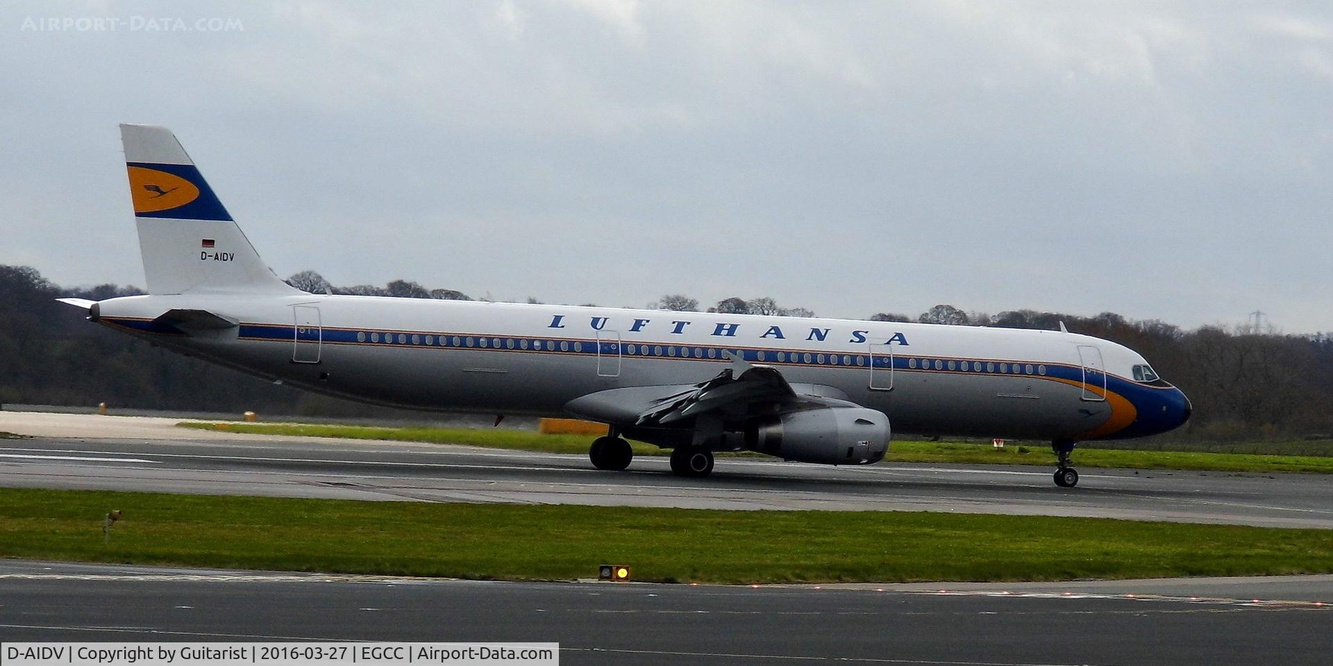D-AIDV, 2012 Airbus A321-231 C/N 5413, At Manchester
