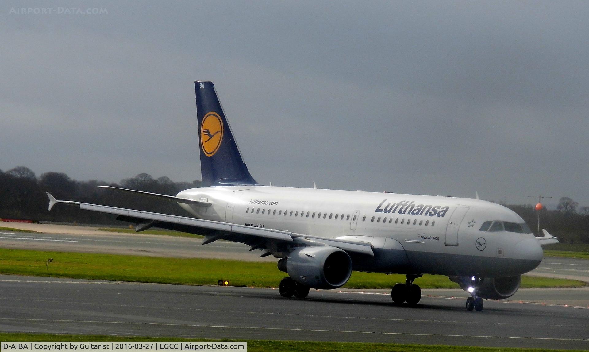 D-AIBA, 2009 Airbus A319-114 C/N 4141, At Manchester
