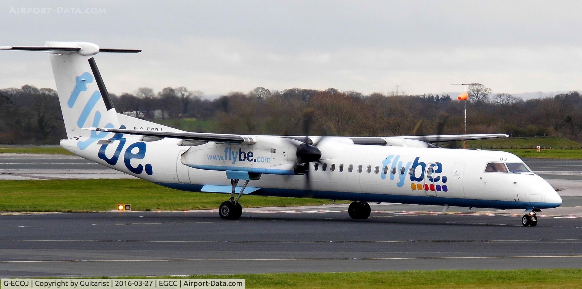 G-ECOJ, 2008 De Havilland Canada DHC-8-402Q Dash 8 C/N 4229, At Manchester