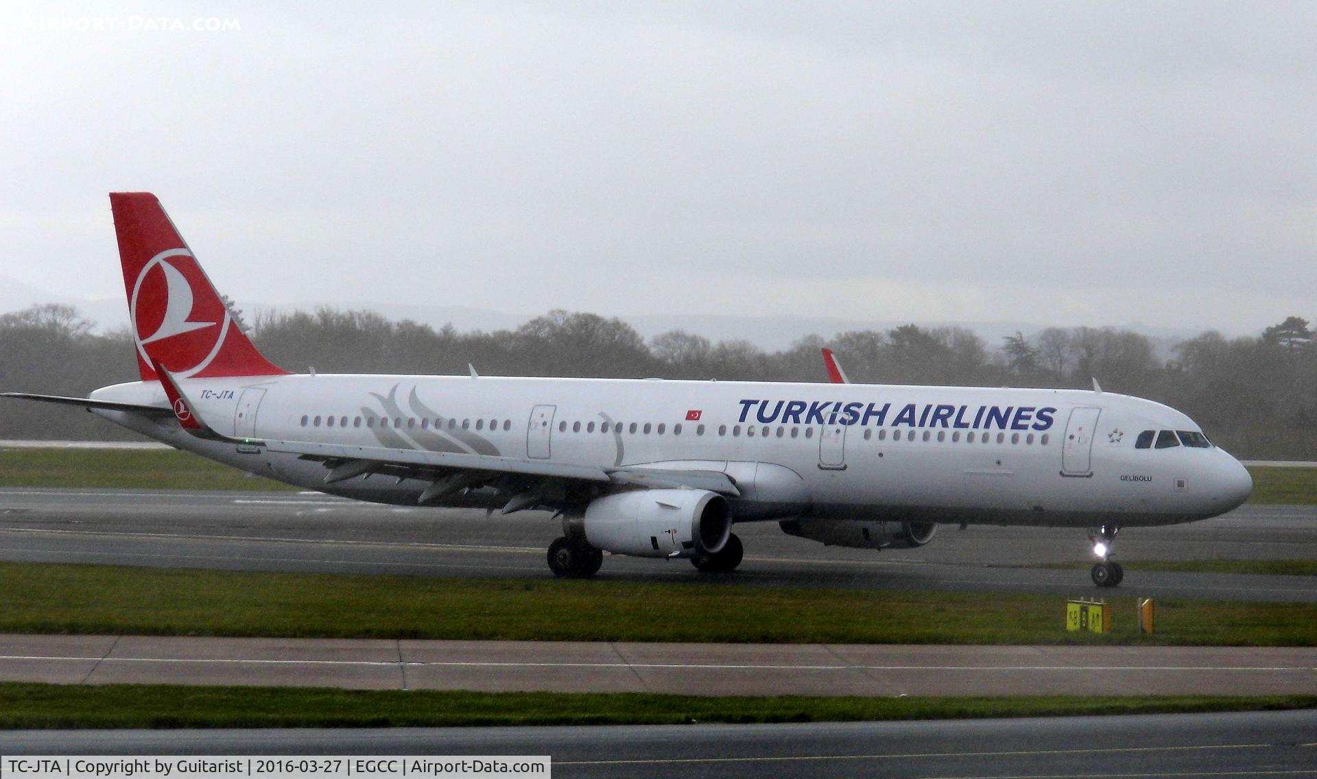 TC-JTA, 2015 Airbus A321-231 C/N 6781, At Manchester