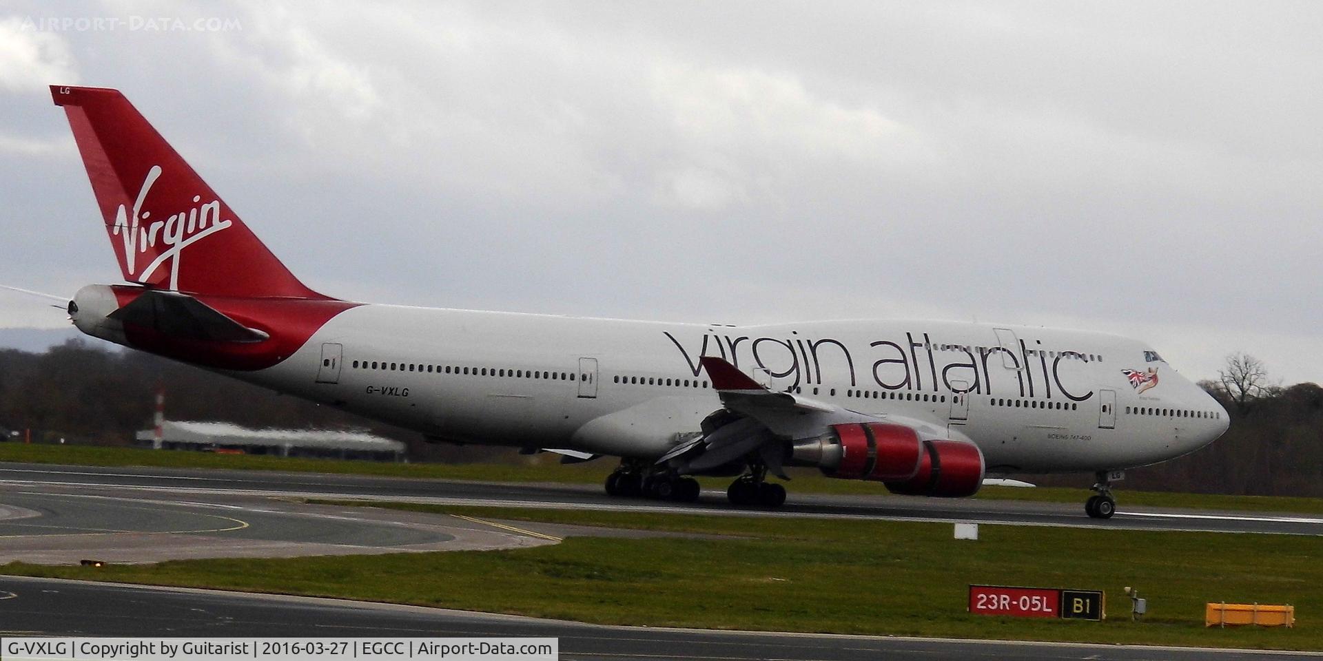G-VXLG, 1998 Boeing 747-41R C/N 29406, At Manchester