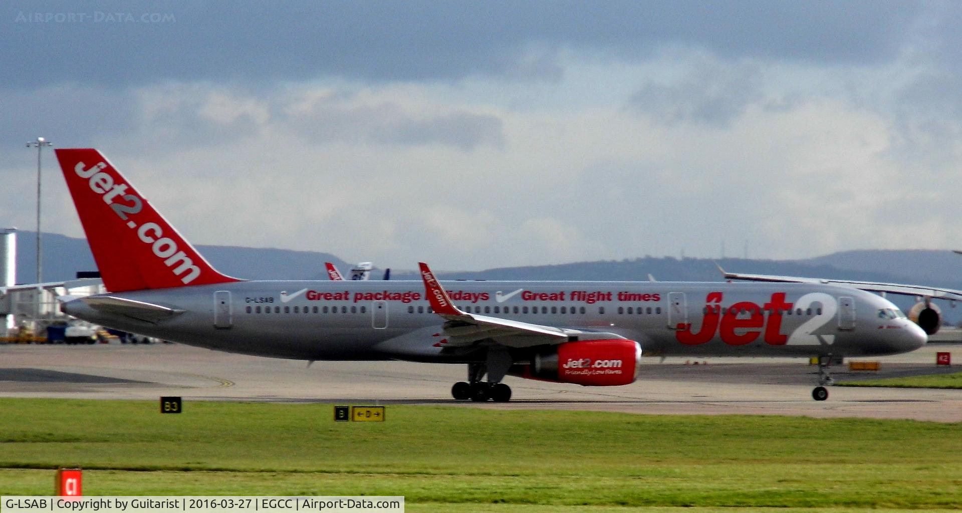 G-LSAB, 1988 Boeing 757-27B C/N 24136, At Manchester