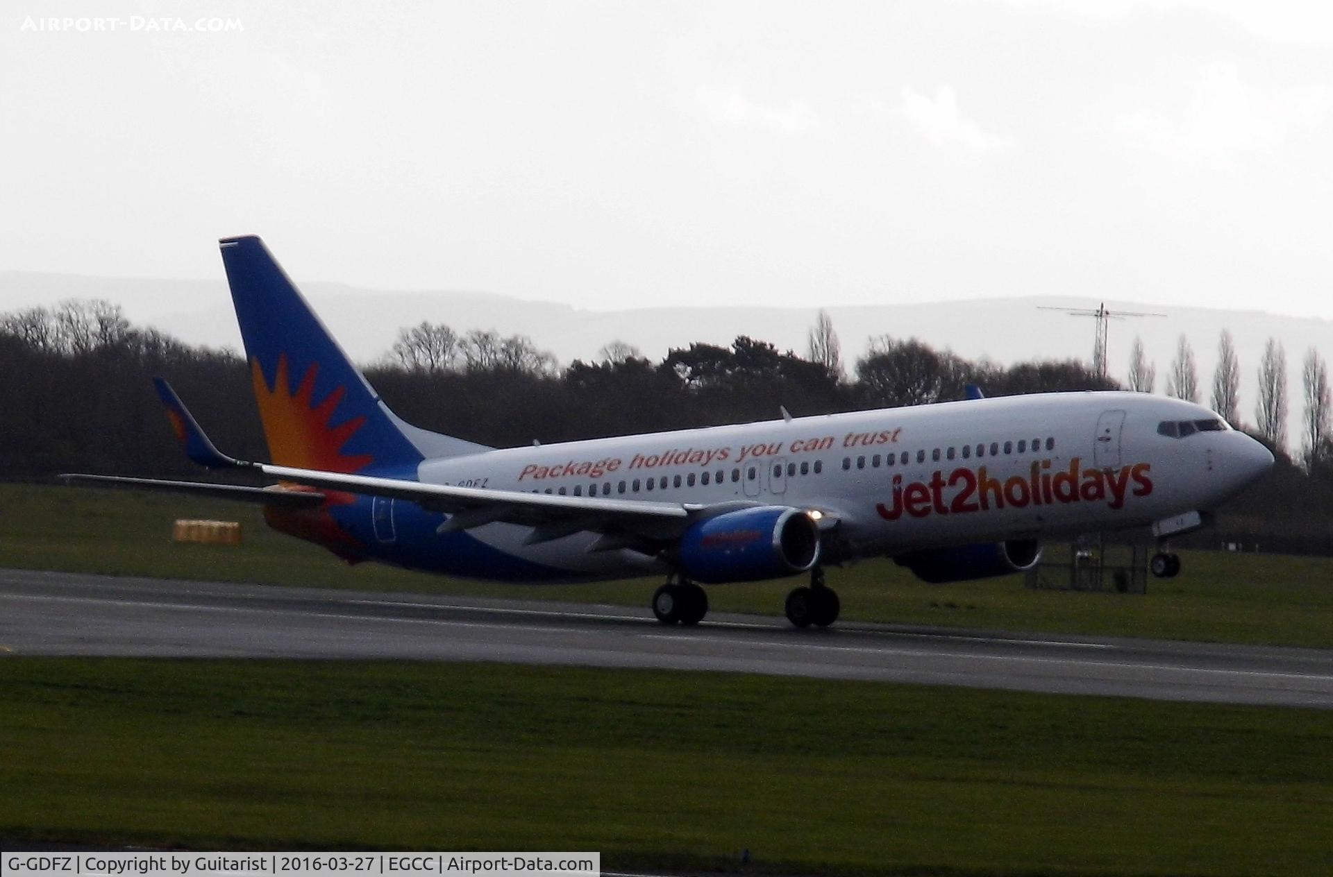 G-GDFZ, 2001 Boeing 737-86Q C/N 30276, At Manchester