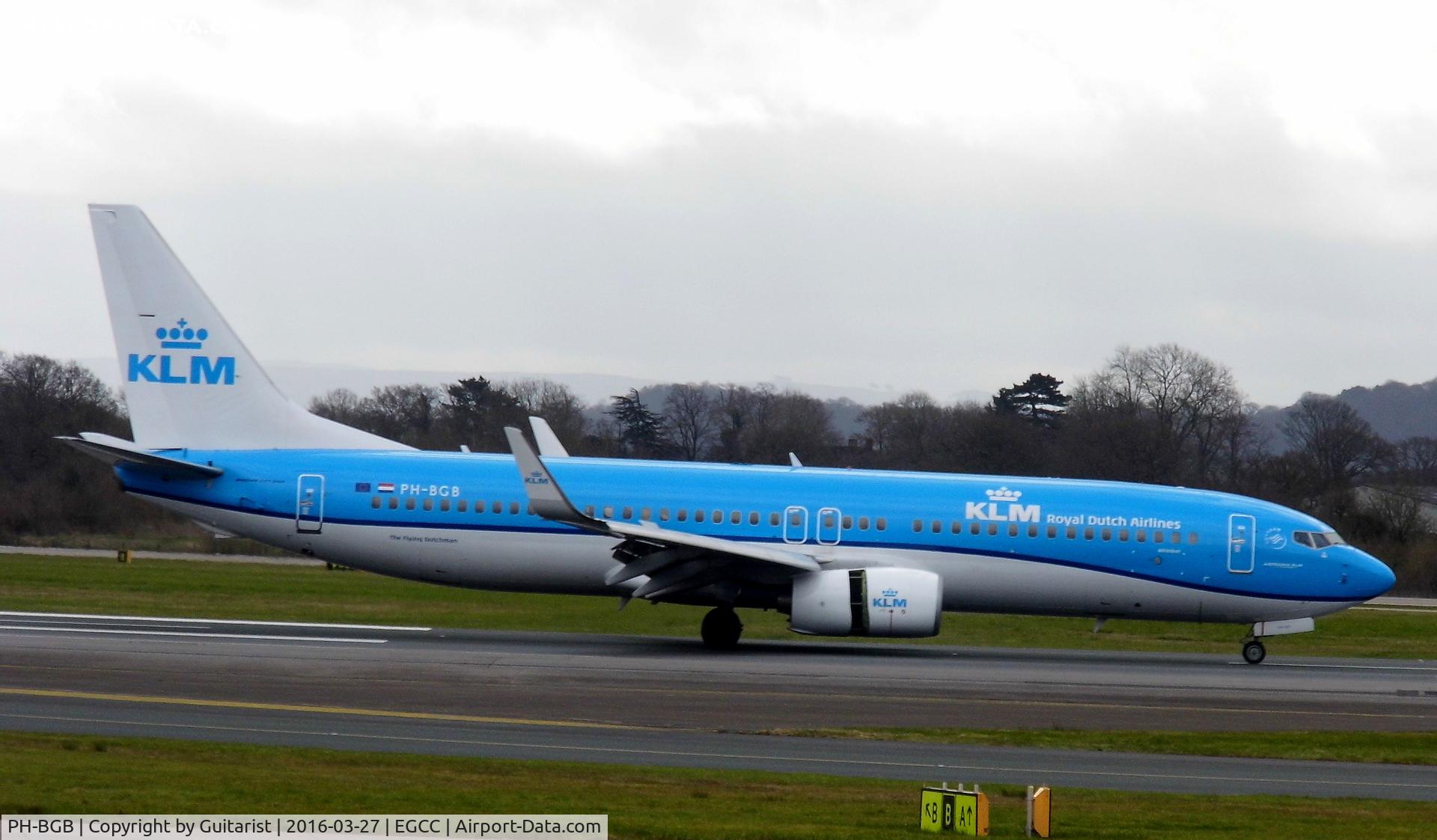 PH-BGB, 2008 Boeing 737-8K2 C/N 37594, At Manchester