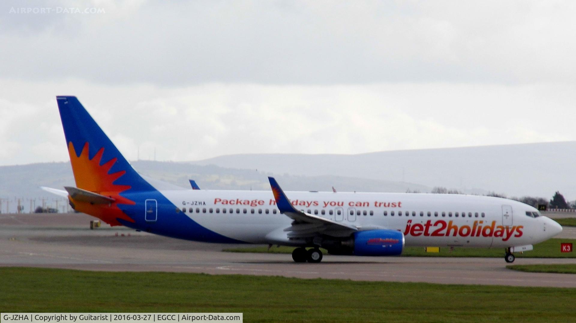 G-JZHA, 2001 Boeing 737-8K5 C/N 30417, At Manchester