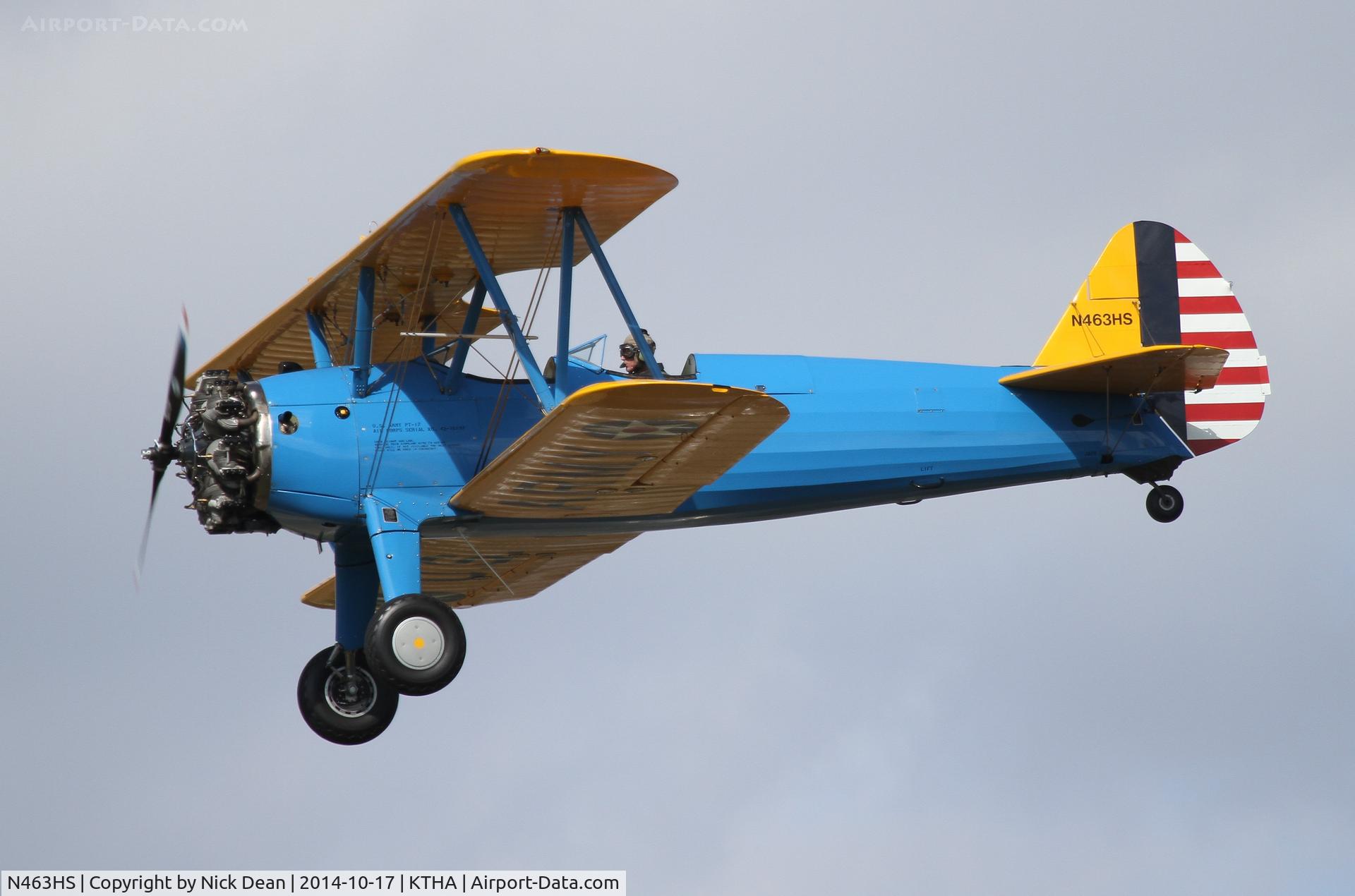 N463HS, Boeing A75N1(PT17) C/N 75-4360, Beech party 2014