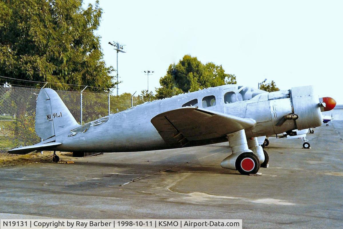 N19131, 1939 Duramold F46A C/N 5000, Duramold (Fairchild) F.46A [5000] Santa Monica-Municipal~N 11/10/1998