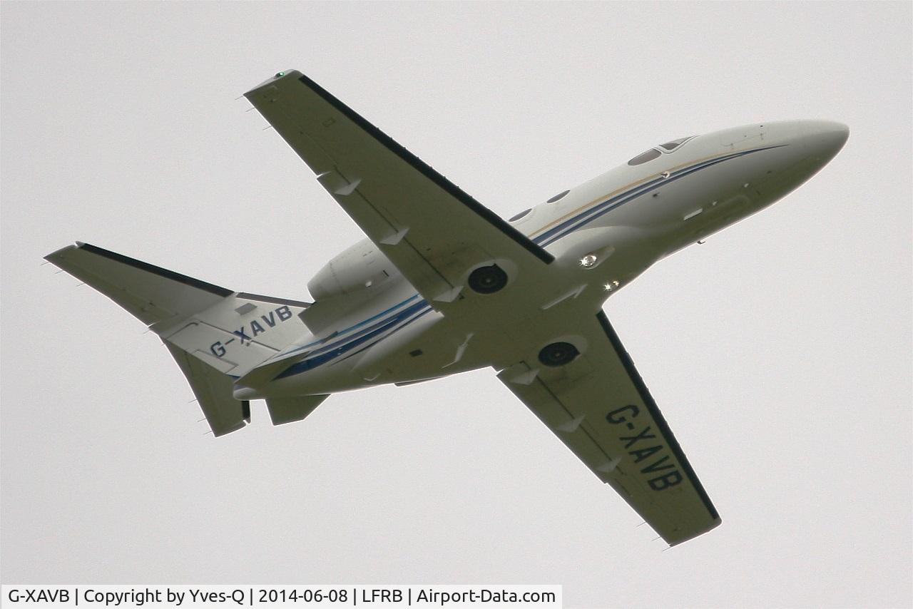 G-XAVB, 2010 Cessna 510 Citation Mustang Citation Mustang C/N 510-0283, Cessna 510 Citation Mustang, Take off rwy 07R, Brest-Bretagne airport (LFRB-BES)