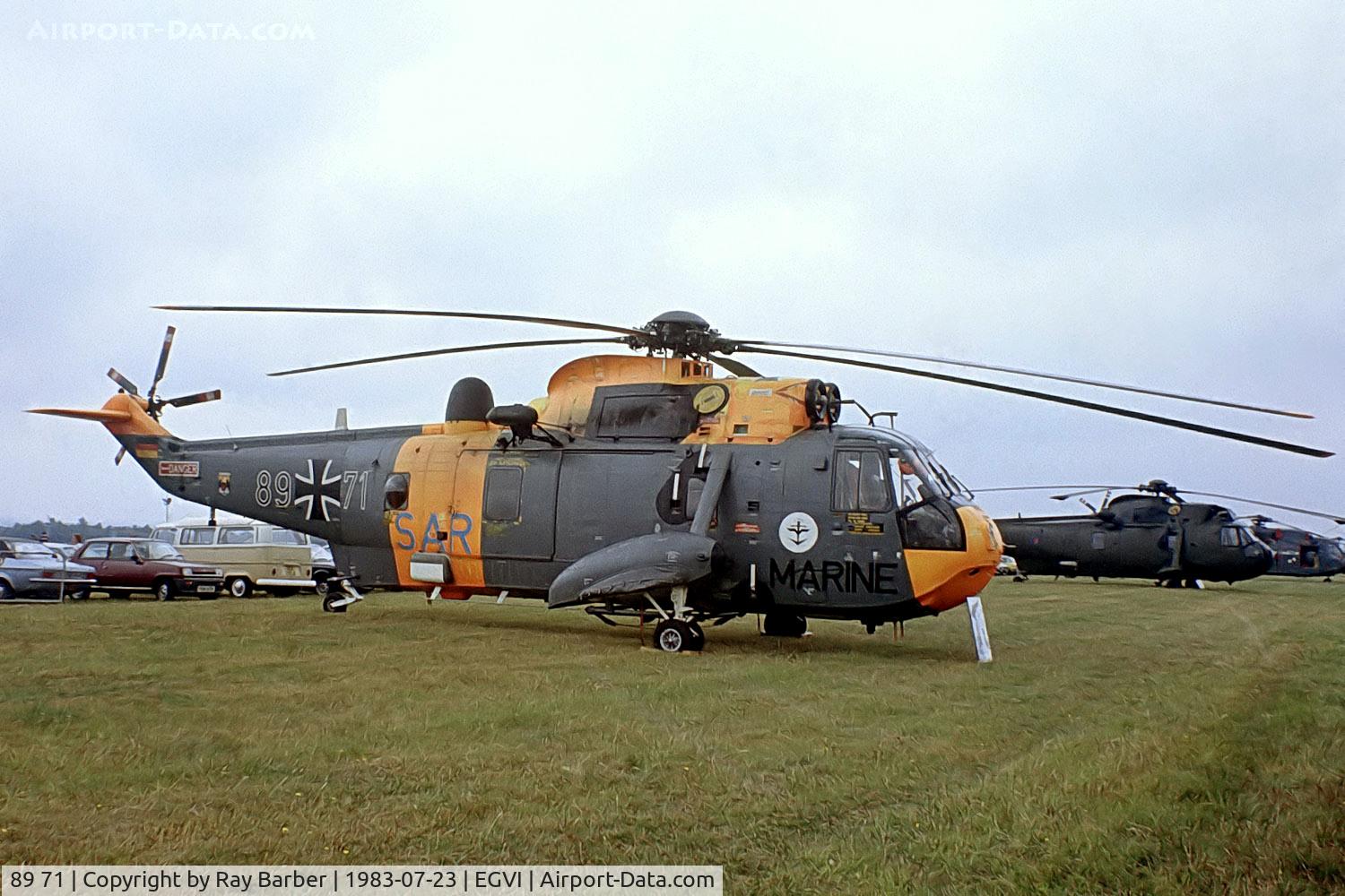 89 71, Westland Sea King Mk.41 C/N WA775/107, Westland WS.61 Mk.41 Sea King [WA775] (German Navy) RAF Greenham Common~G 23/07/1983
