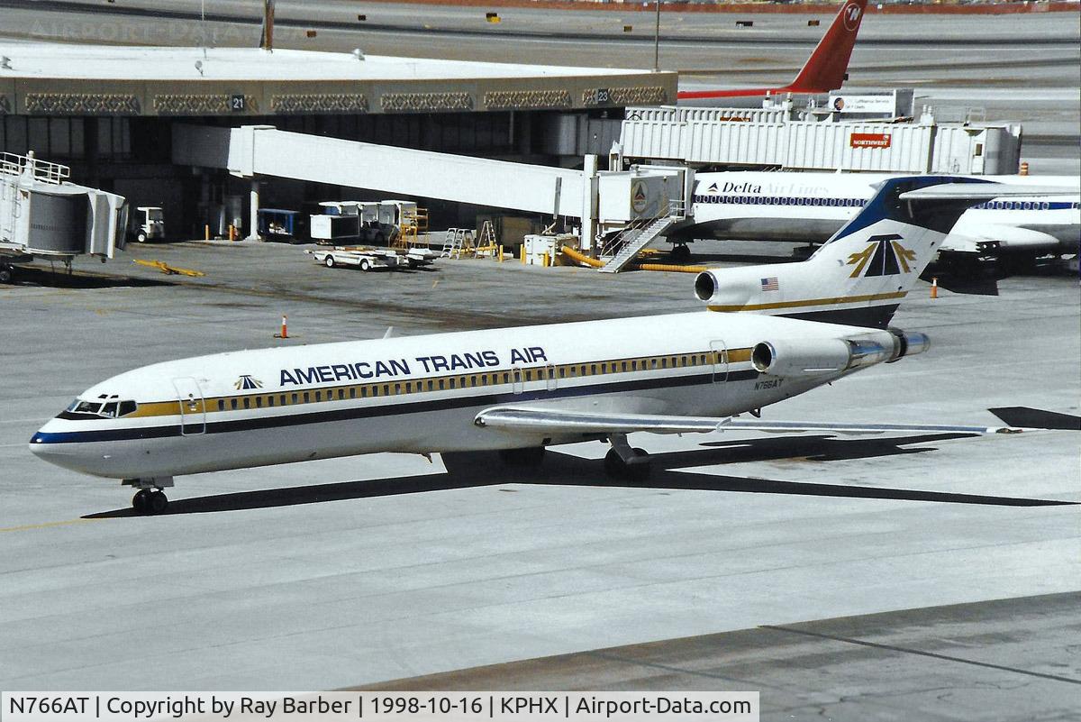 N766AT, 1980 Boeing 727-227 C/N 21999, Boeing 727-227 [21999] (American Trans Air) Phoenix-Sky Harbor International~N 16/10/1998