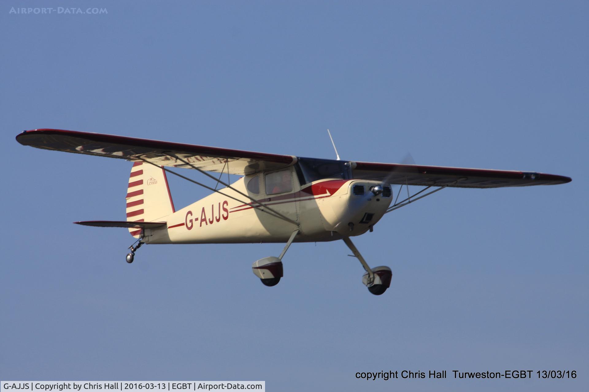 G-AJJS, 1947 Cessna 120 C/N 13047, at the Vintage Aircraft Club spring rally