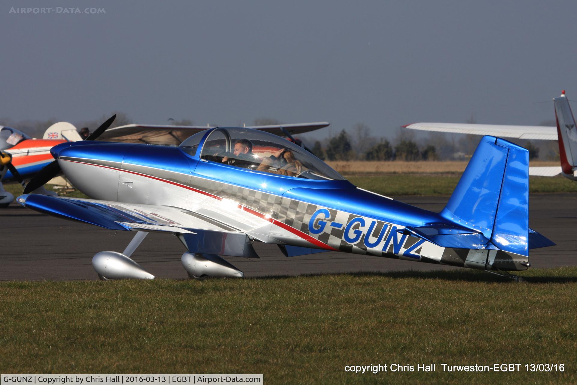 G-GUNZ, 2009 Vans RV-8 C/N PFA 303-14475, at the Vintage Aircraft Club spring rally