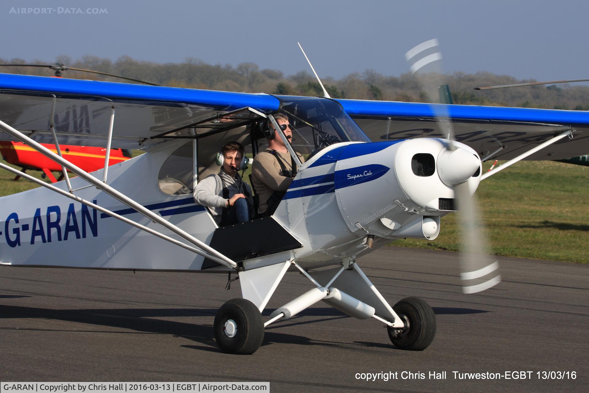 G-ARAN, 1960 Piper PA-18-150 Super Cub C/N 18-7307, at the Vintage Aircraft Club spring rally