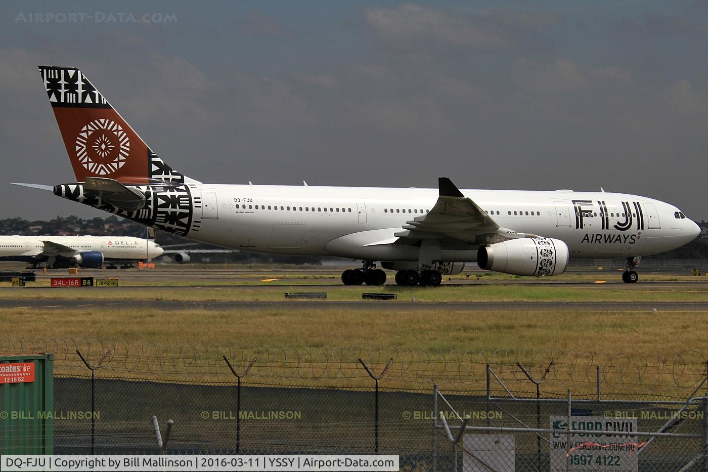 DQ-FJU, 2013 Airbus A330-243 C/N 1416, taxi from 34R