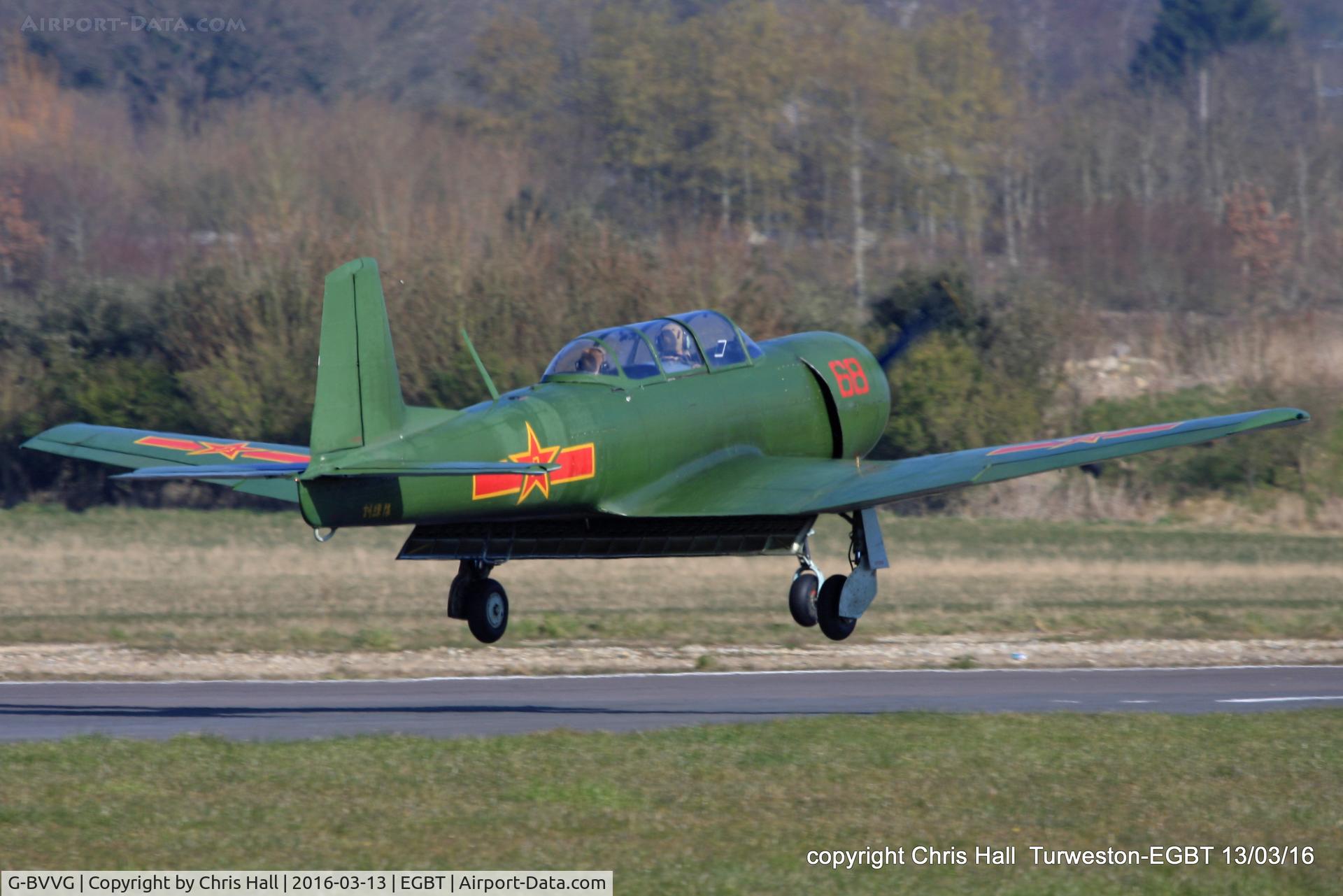 G-BVVG, 1966 Nanchang CJ-6A Chujiao C/N 2751219, at the Vintage Aircraft Club spring rally