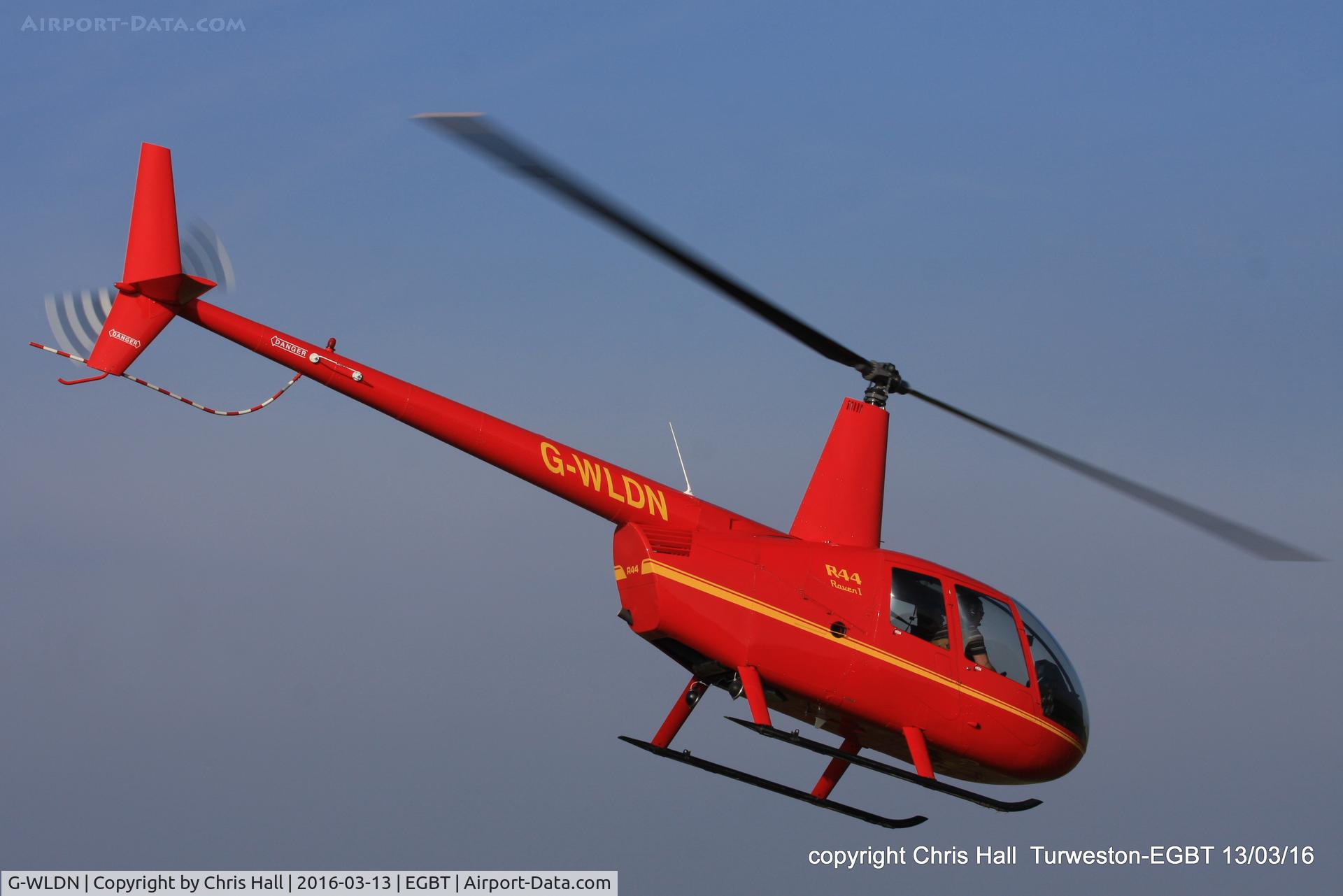 G-WLDN, 2005 Robinson R44 Raven 1 C/N 1507, at the Vintage Aircraft Club spring rally