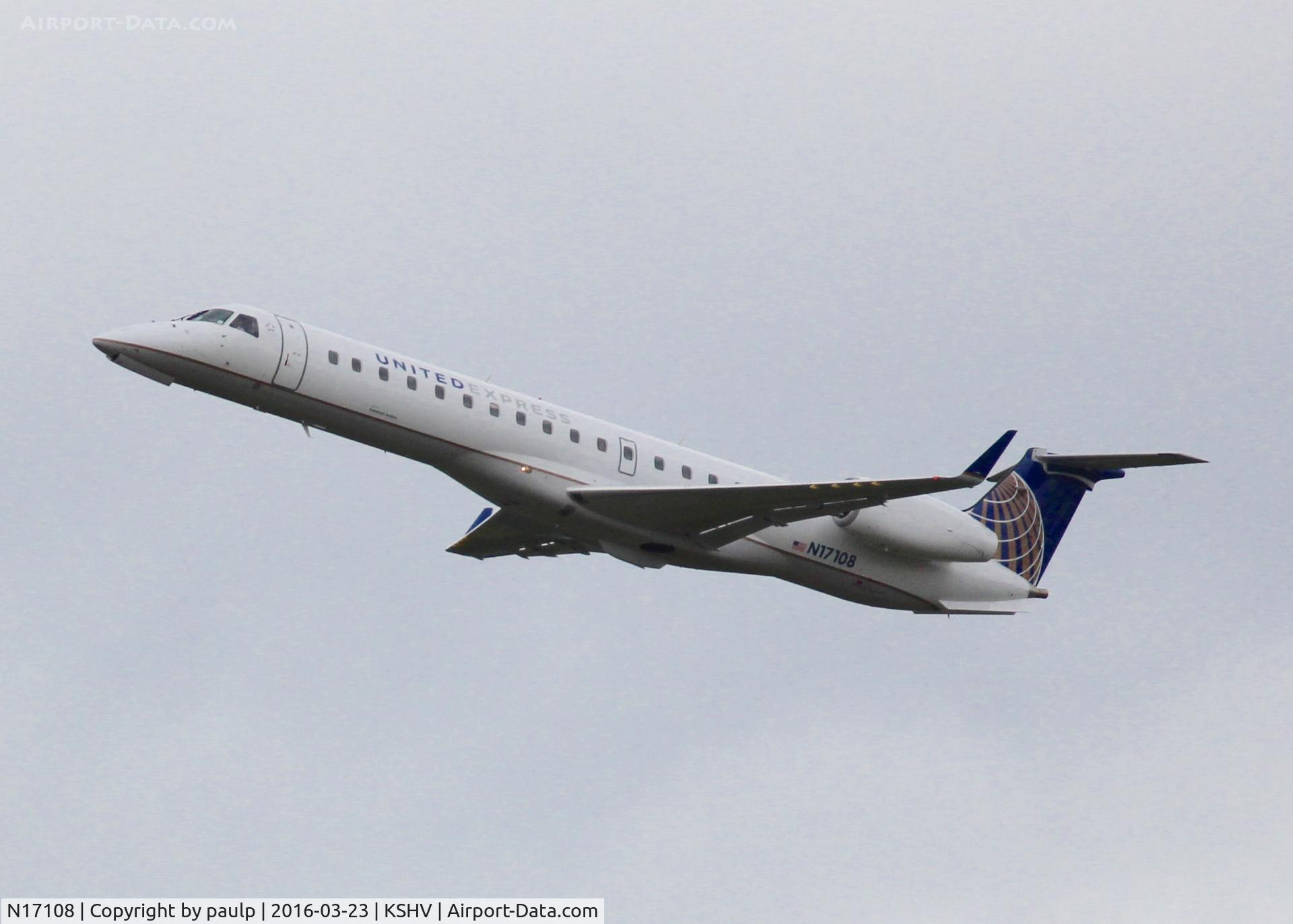 N17108, 2002 Embraer ERJ-145XR (EMB-145XR) C/N 145655, At Shreveport Regional.