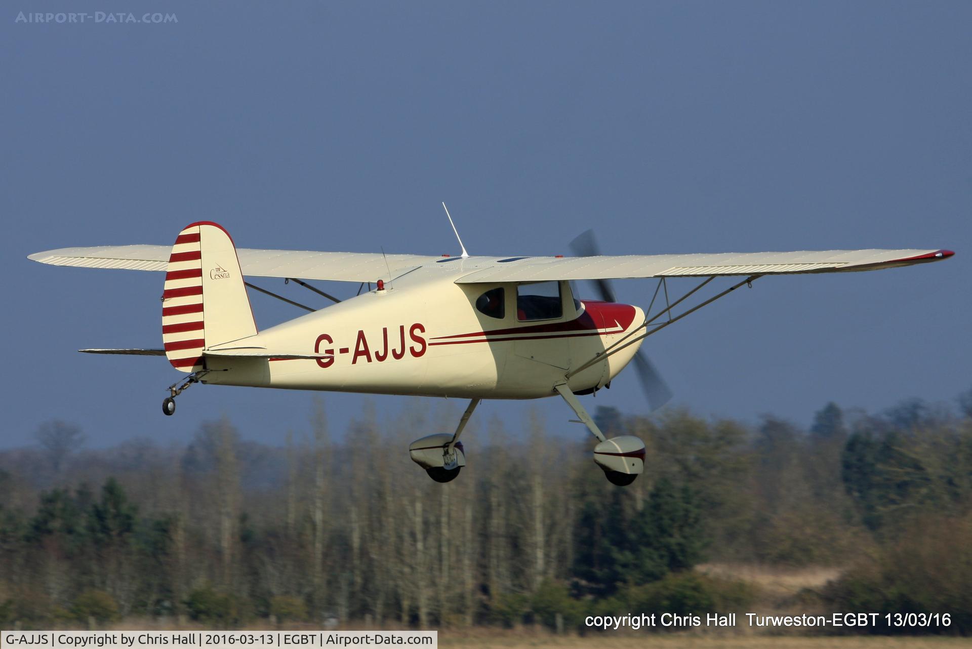 G-AJJS, 1947 Cessna 120 C/N 13047, at the Vintage Aircraft Club spring rally