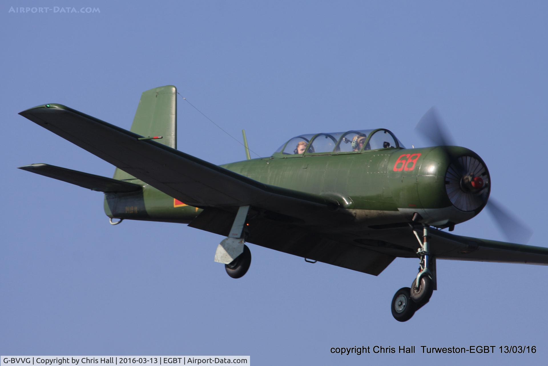 G-BVVG, 1966 Nanchang CJ-6A Chujiao C/N 2751219, at the Vintage Aircraft Club spring rally