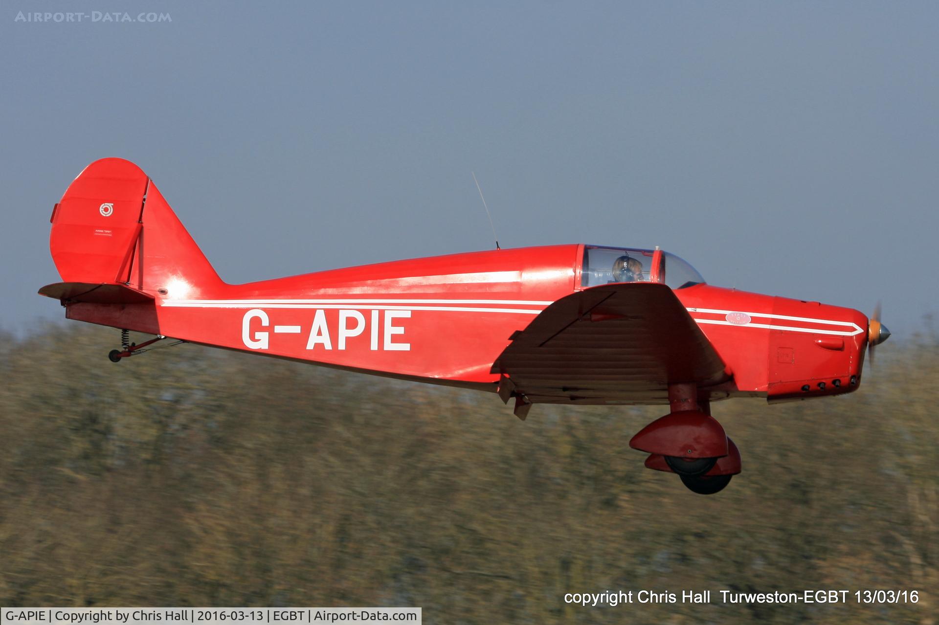 G-APIE, 1958 Tipsy Belfair C/N 535, at the Vintage Aircraft Club spring rally