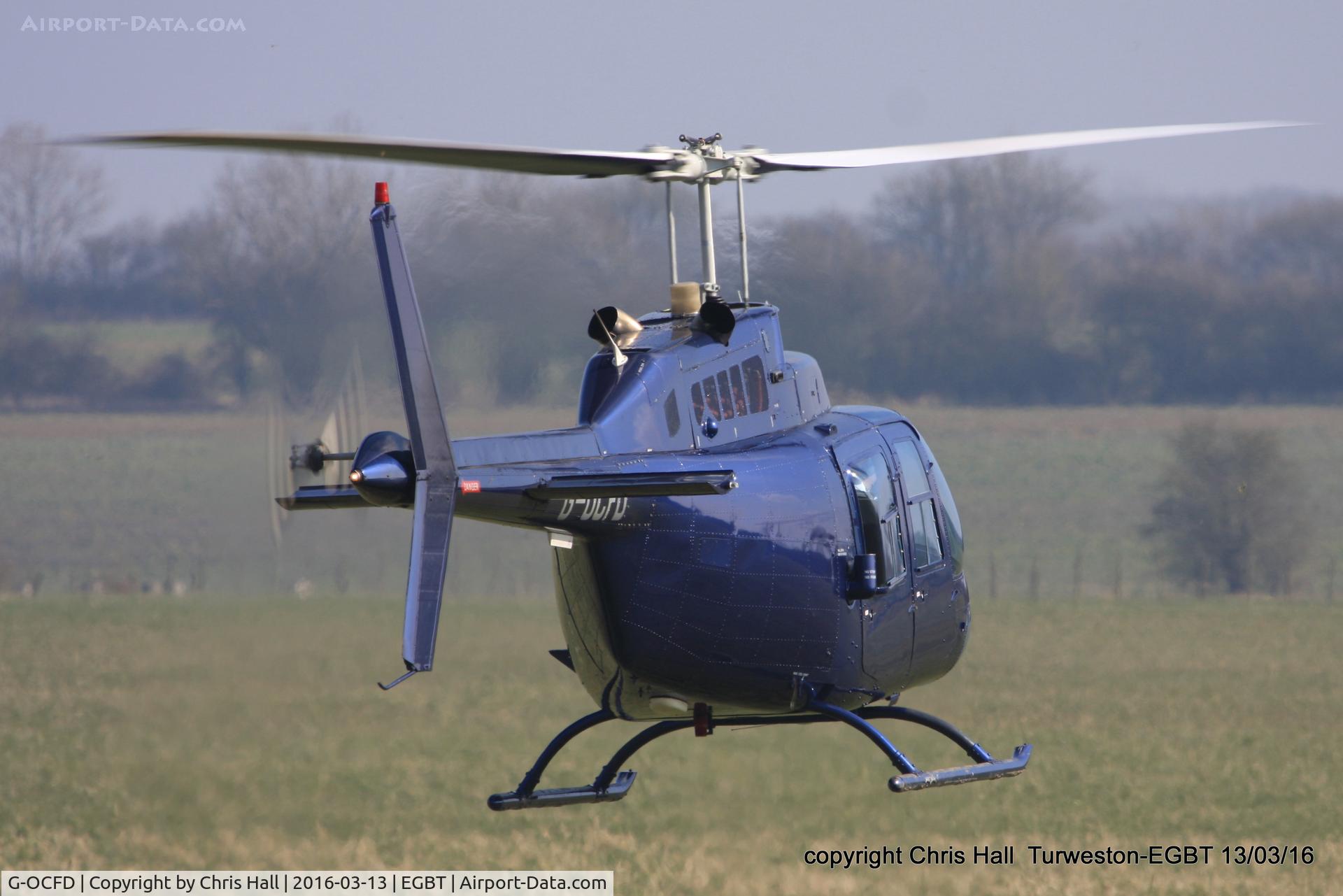 G-OCFD, 1980 Bell 206B JetRanger III C/N 3165, at the Vintage Aircraft Club spring rally