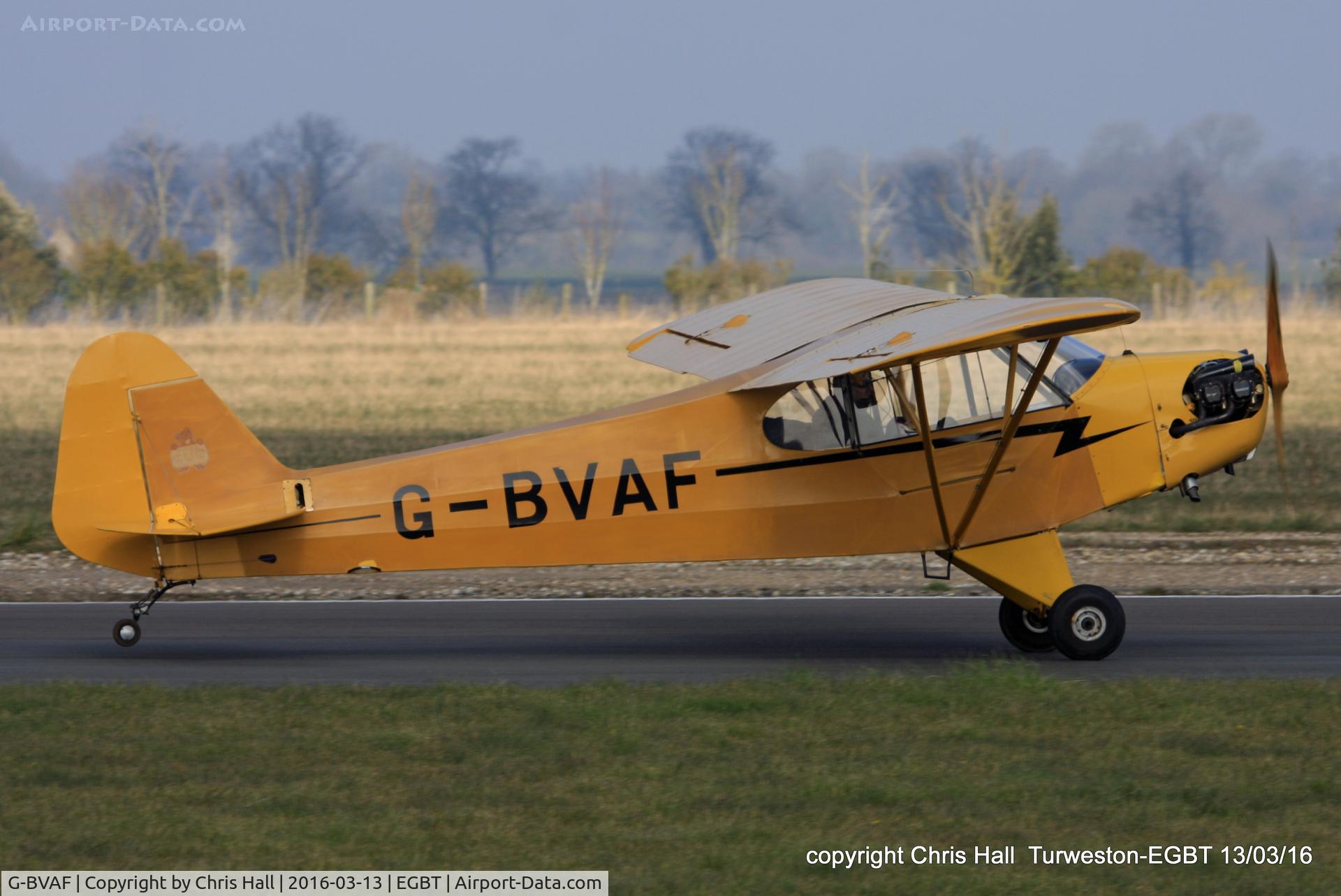 G-BVAF, 1940 Piper J3C-65 Cub Cub C/N 4645, at the Vintage Aircraft Club spring rally