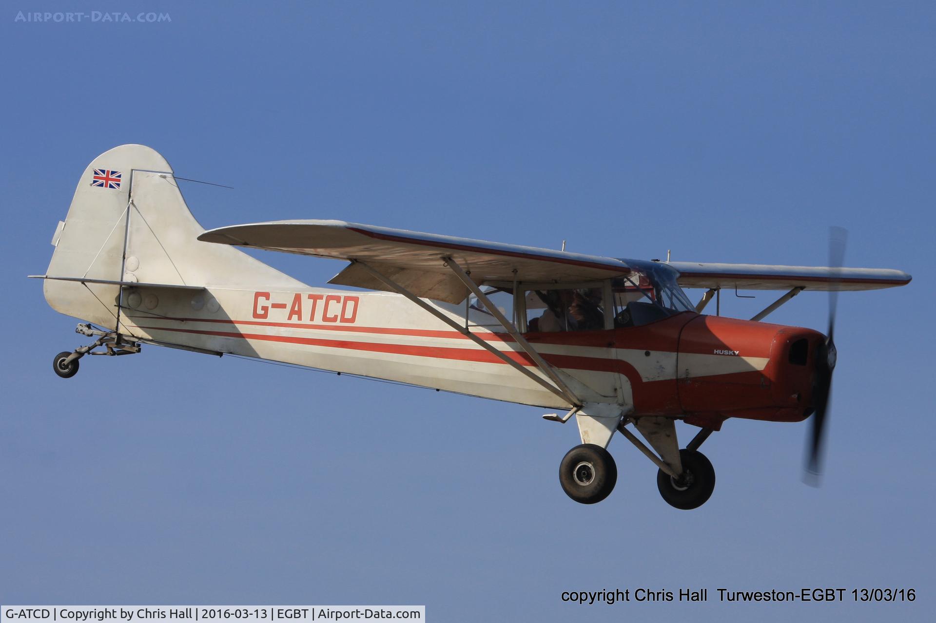G-ATCD, 1965 Beagle D-5/180 Husky C/N 3683, at the Vintage Aircraft Club spring rally
