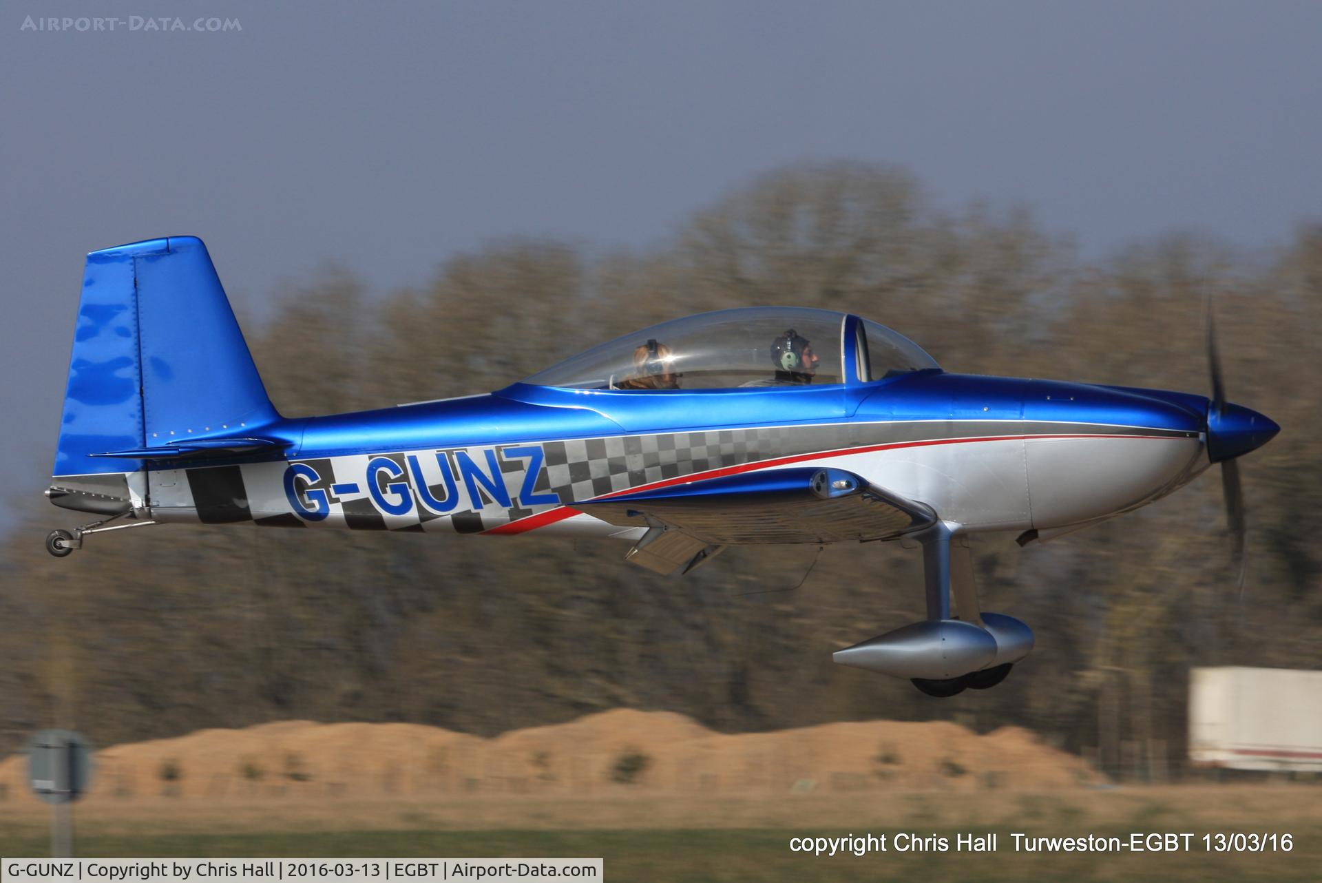 G-GUNZ, 2009 Vans RV-8 C/N PFA 303-14475, at the Vintage Aircraft Club spring rally