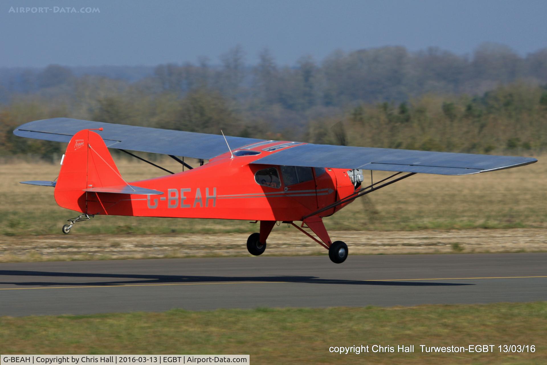 G-BEAH, 1946 Auster J-2 Arrow C/N 2366, at the Vintage Aircraft Club spring rally