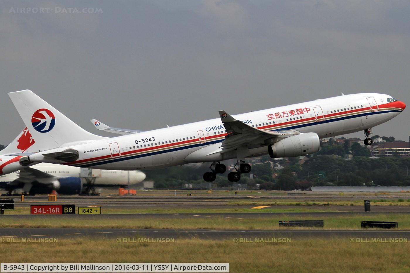 B-5943, 2014 Airbus A330-243 C/N 1520, away from 34L
