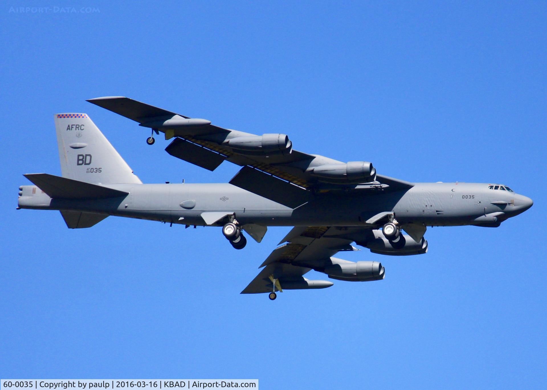 60-0035, 1960 Boeing B-52H Stratofortress C/N 464400, At Barksdale Air Force Base.