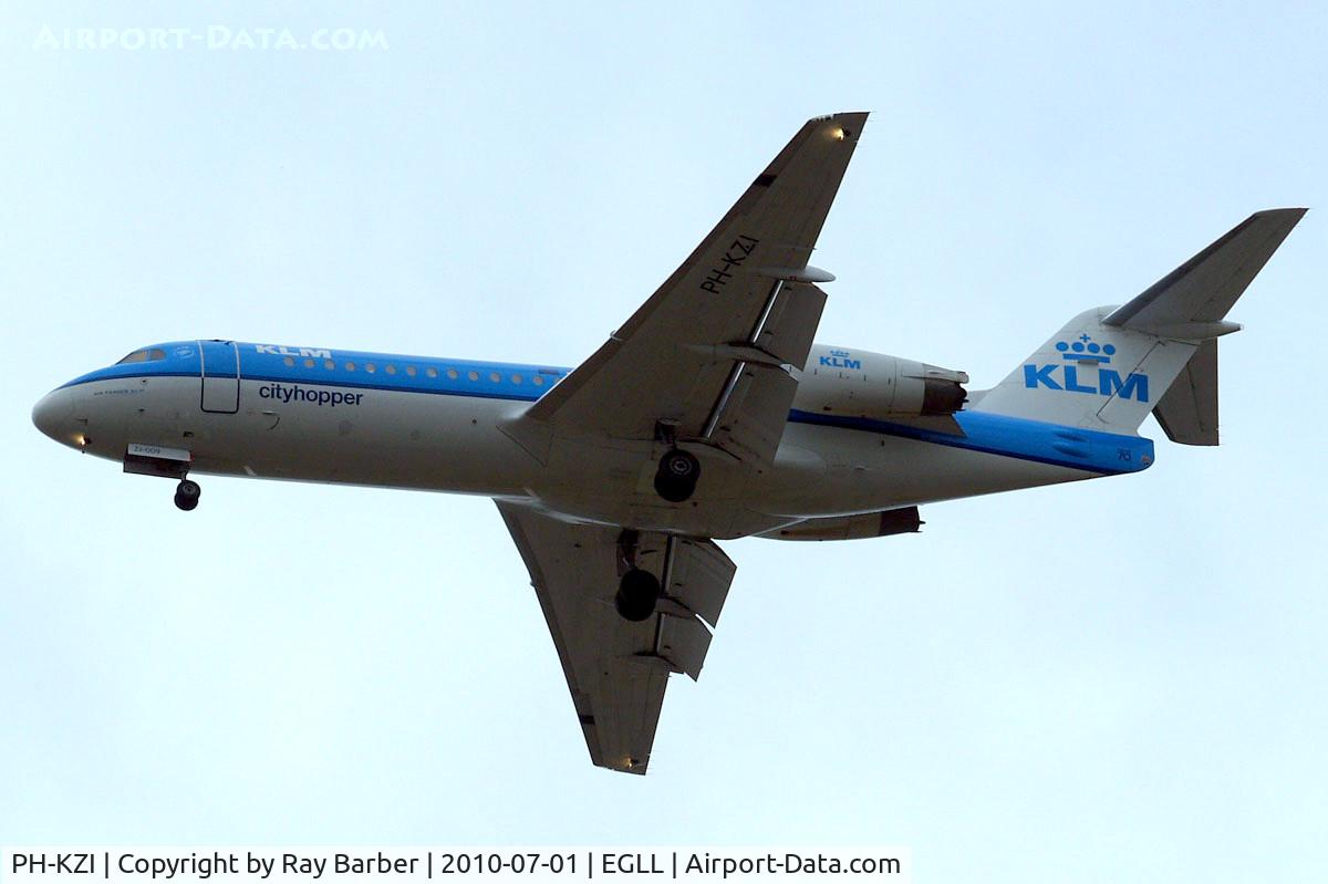 PH-KZI, 1997 Fokker 70 (F-28-0070) C/N 11579, Fokker F-70 [11579] (KLM cityhopper) Home~G 01/07/2010. On approach 27R.
