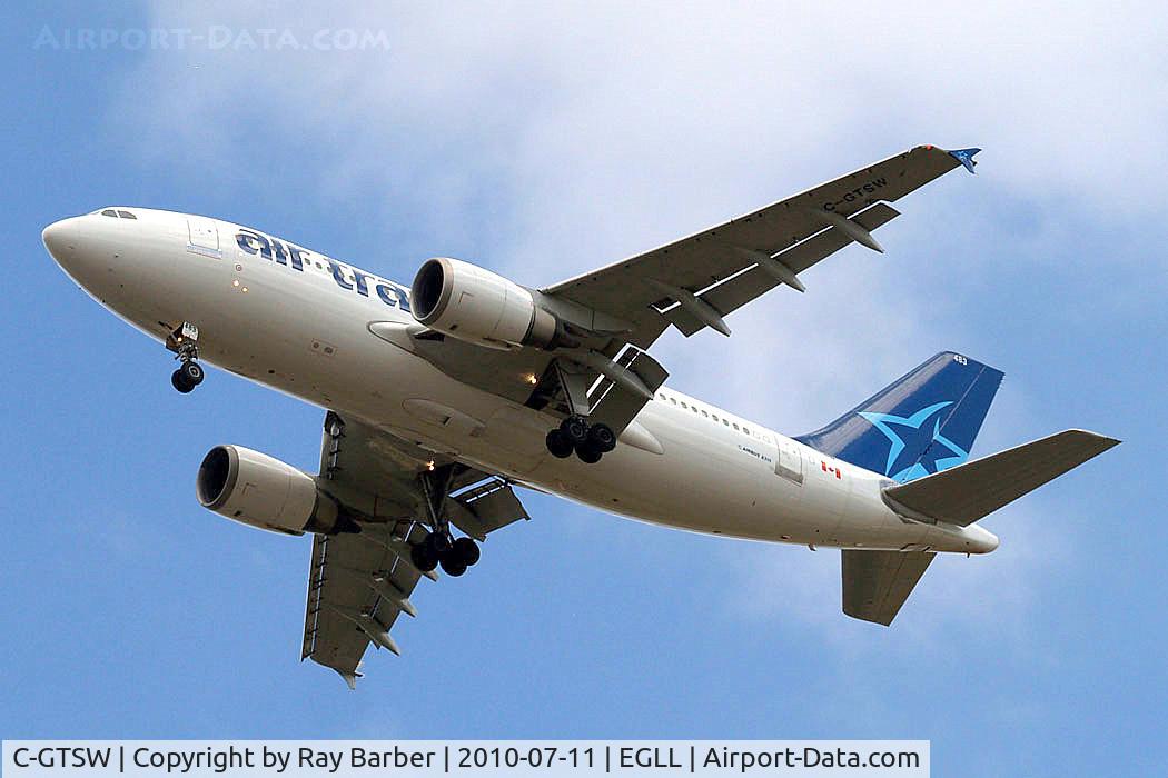 C-GTSW, 1988 Airbus A310-304 C/N 483, Airbus A310-304 [483] (Air Transat) Home~G 11/07/2010. On approach 27R.