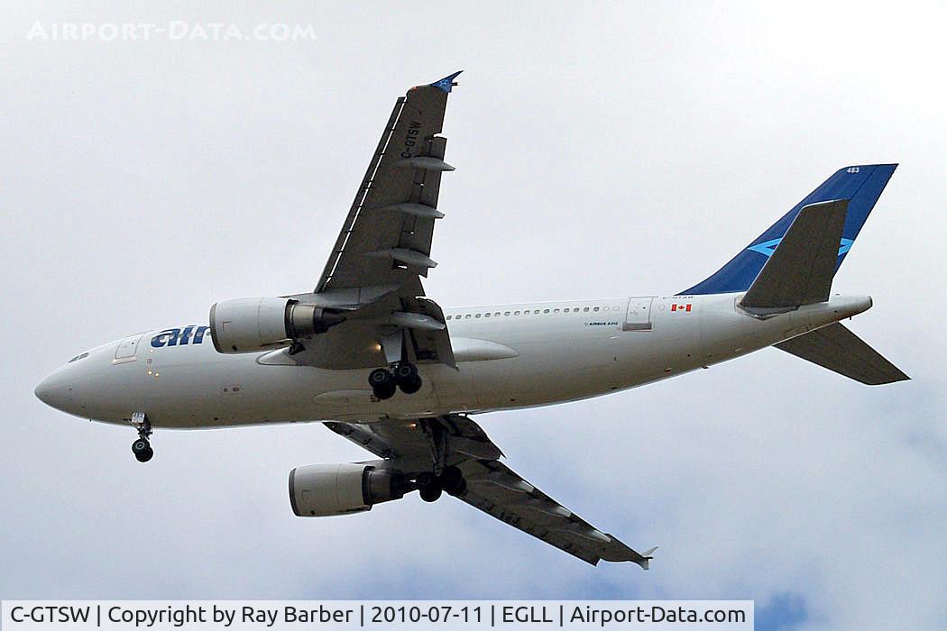 C-GTSW, 1988 Airbus A310-304 C/N 483, Airbus A310-304 [483] (Air Transat) Home~G 11/07/2010. On approach 27R.