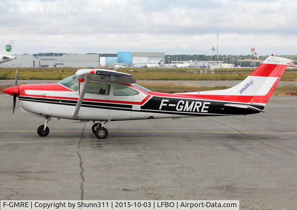 F-GMRE, Reims FR182 C/N 0016, Parked at the General Aviation area...